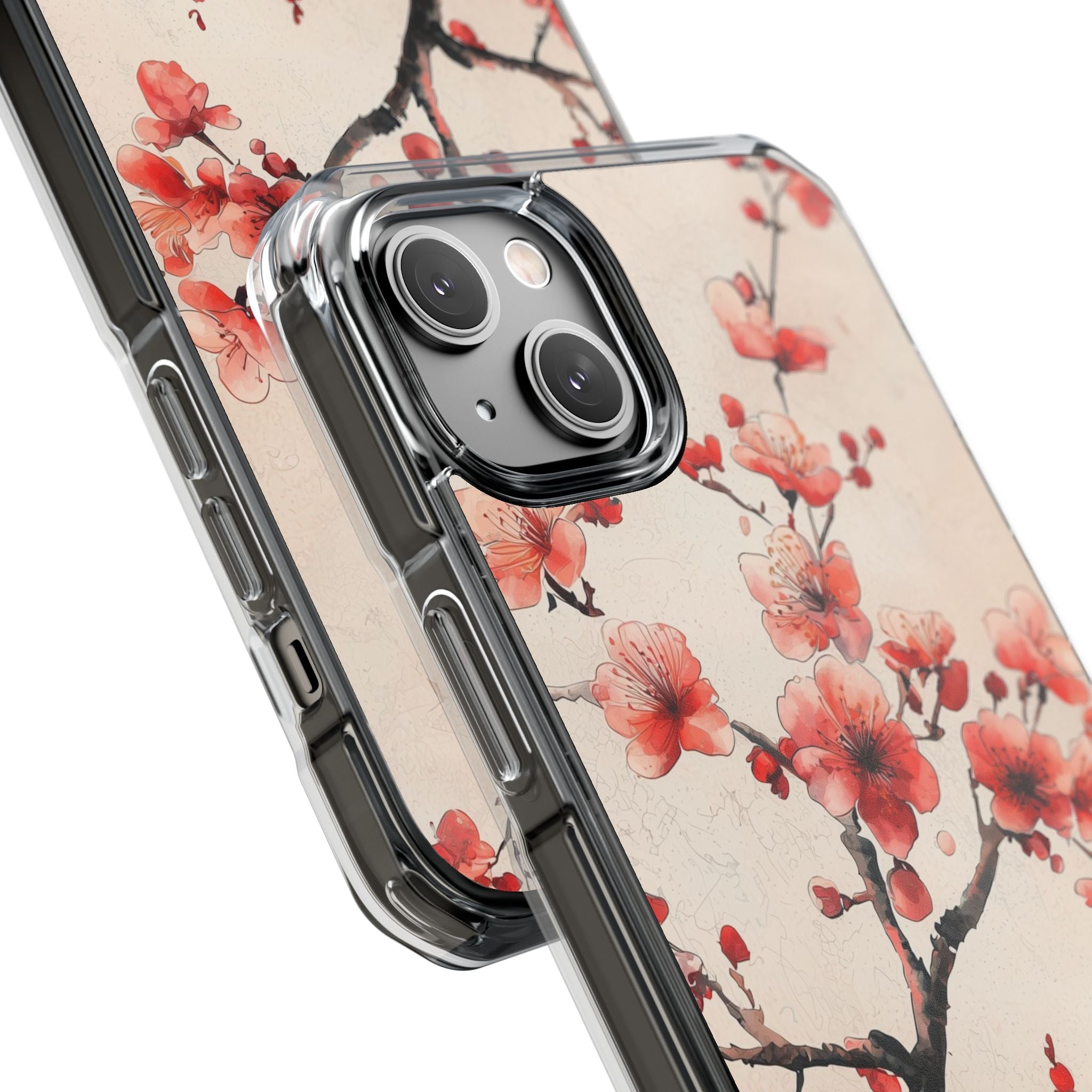 Crimson Silk Flora · Impact Handyhülle für iPhone · Magsafe