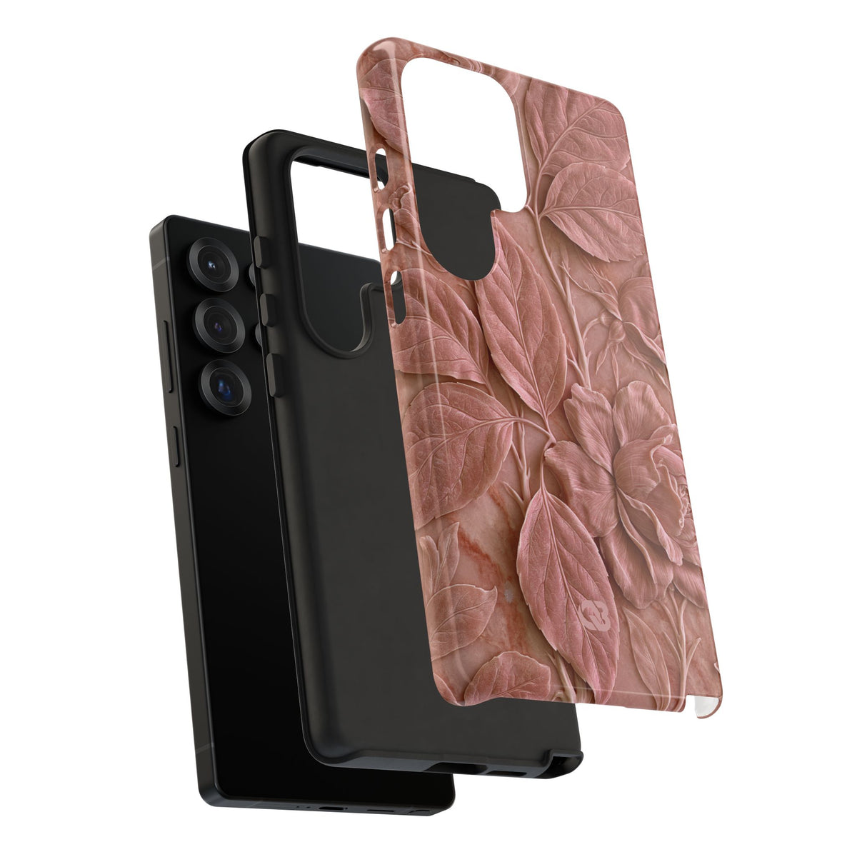 Blush Rose Relief · Tough Phone Case for Samsung · Pink