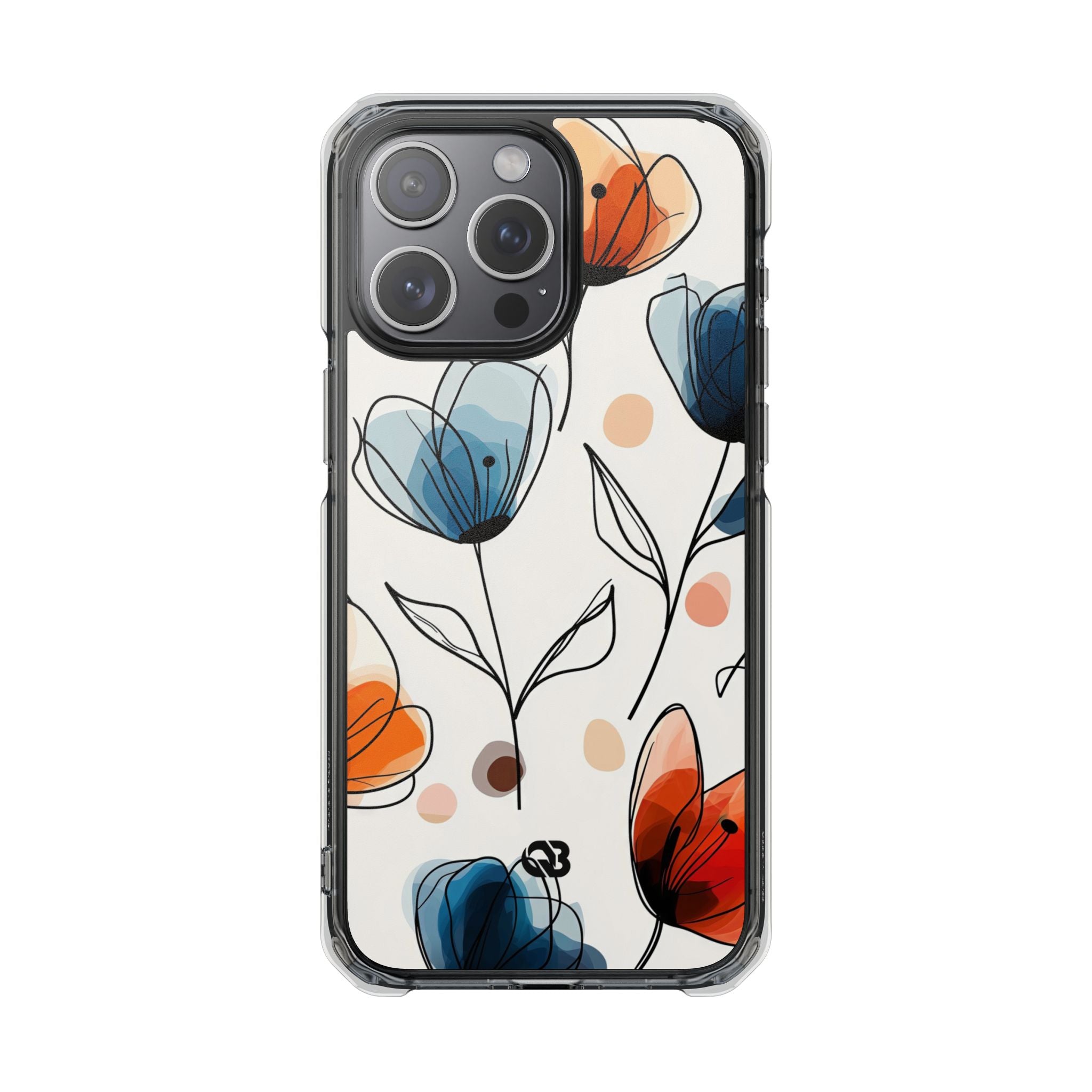 Ink Watercolor Tulips · Impact Hoesje voor iPhone · Magsafe