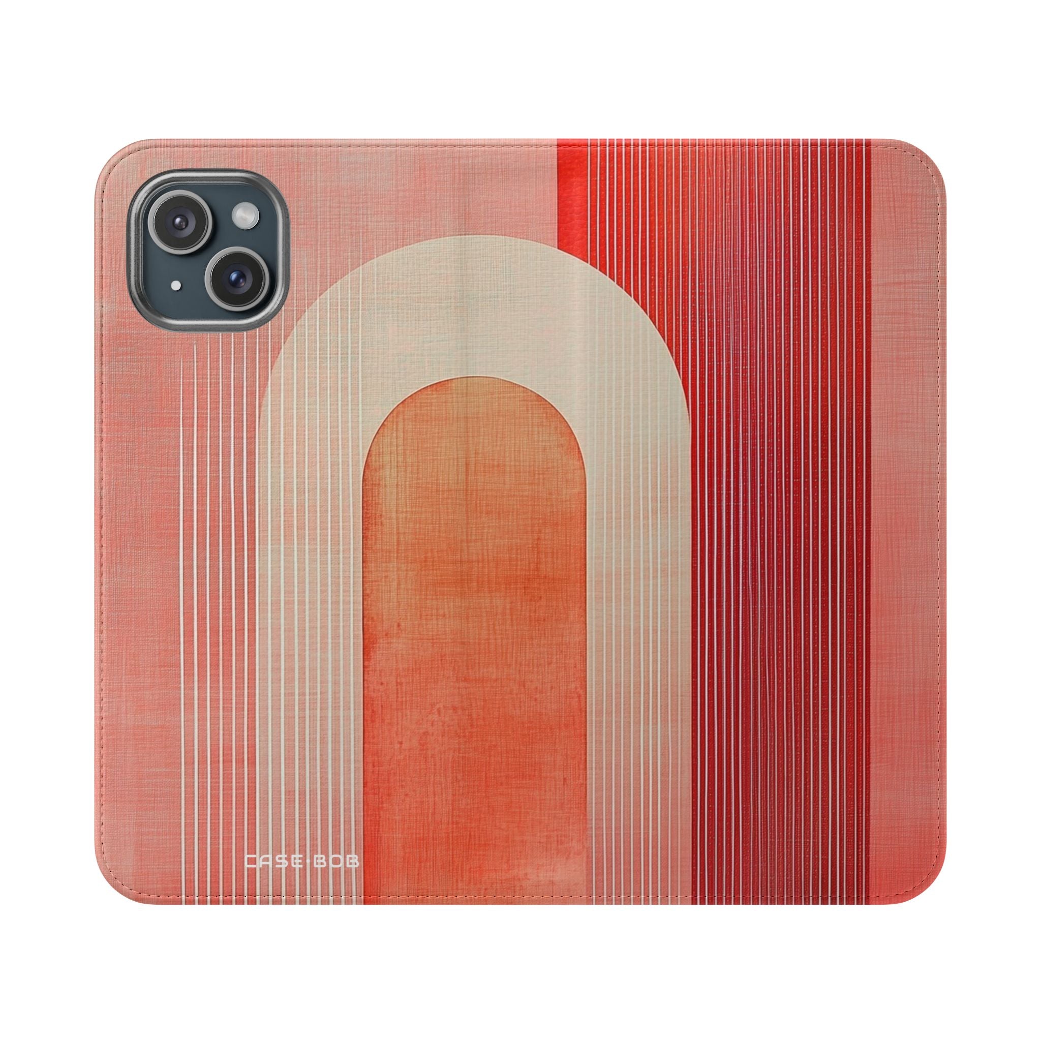 Crimson Archways - iPhone 15 Plus Case - Wallet