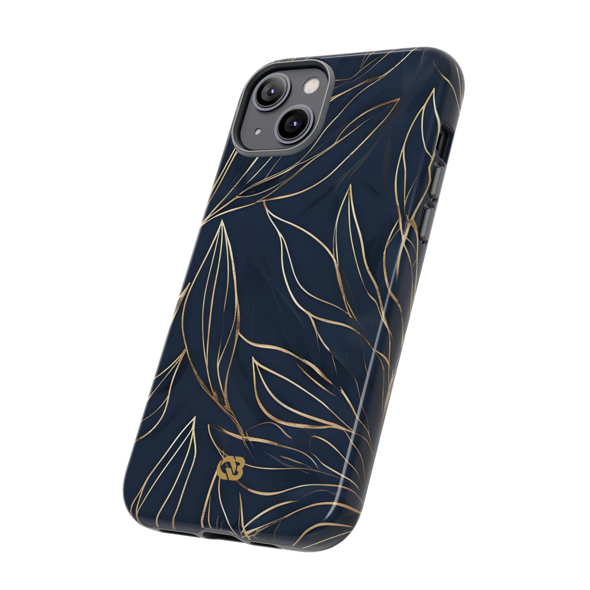 Gilded Navy Foliage · Tough Handyhülle für iPhone