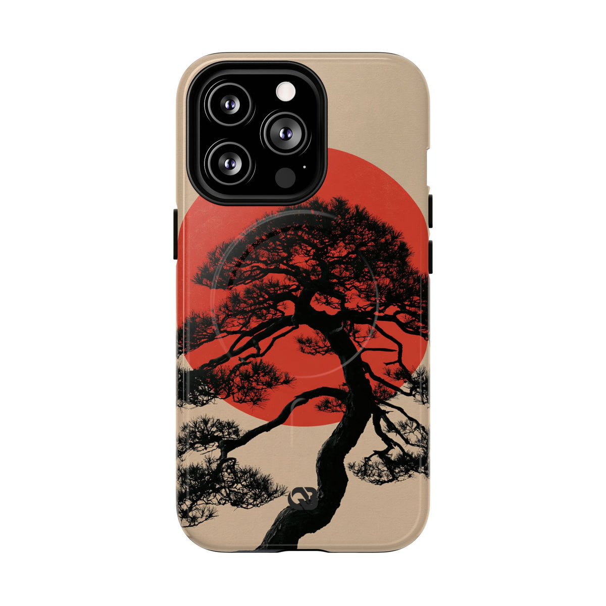 Crimson Pine Solitude · Tough 2.0 Magnetic Phone Case for iPhone · Beige