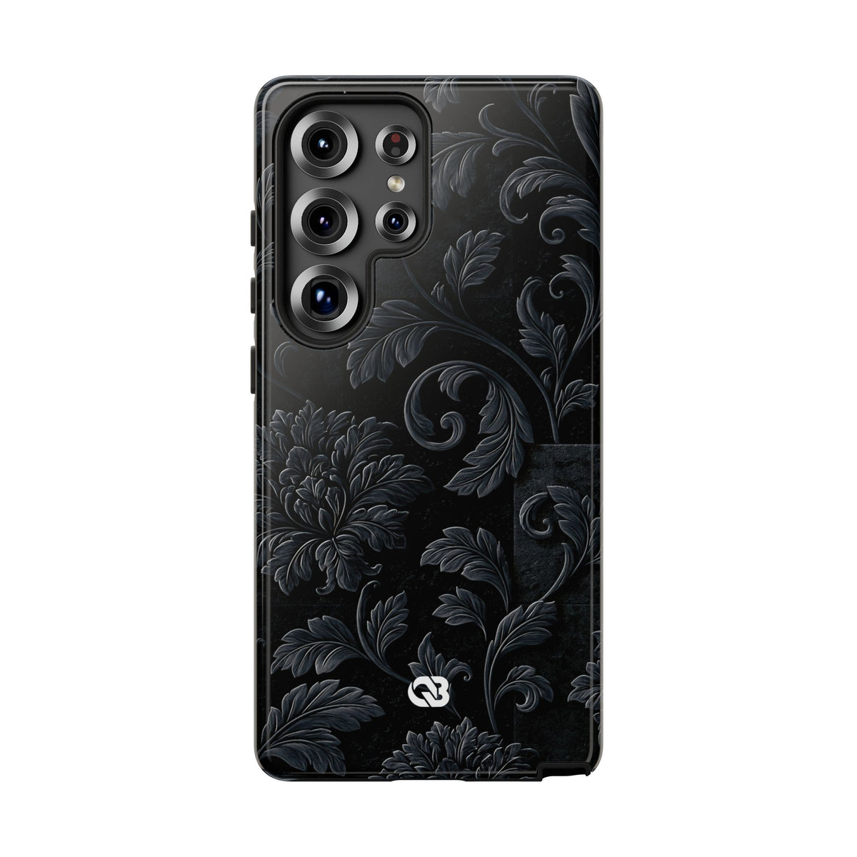 Obsidian Damask · Tough Phone Case for Samsung · Black
