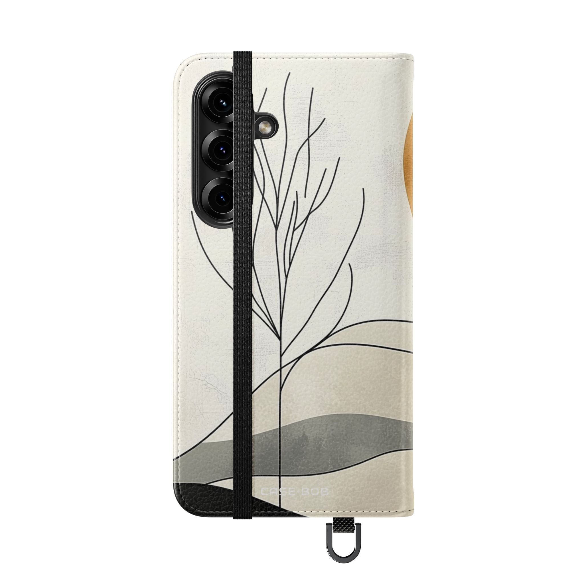 Oranssit Eclipse-puut - Samsung S25 Case - lompakko