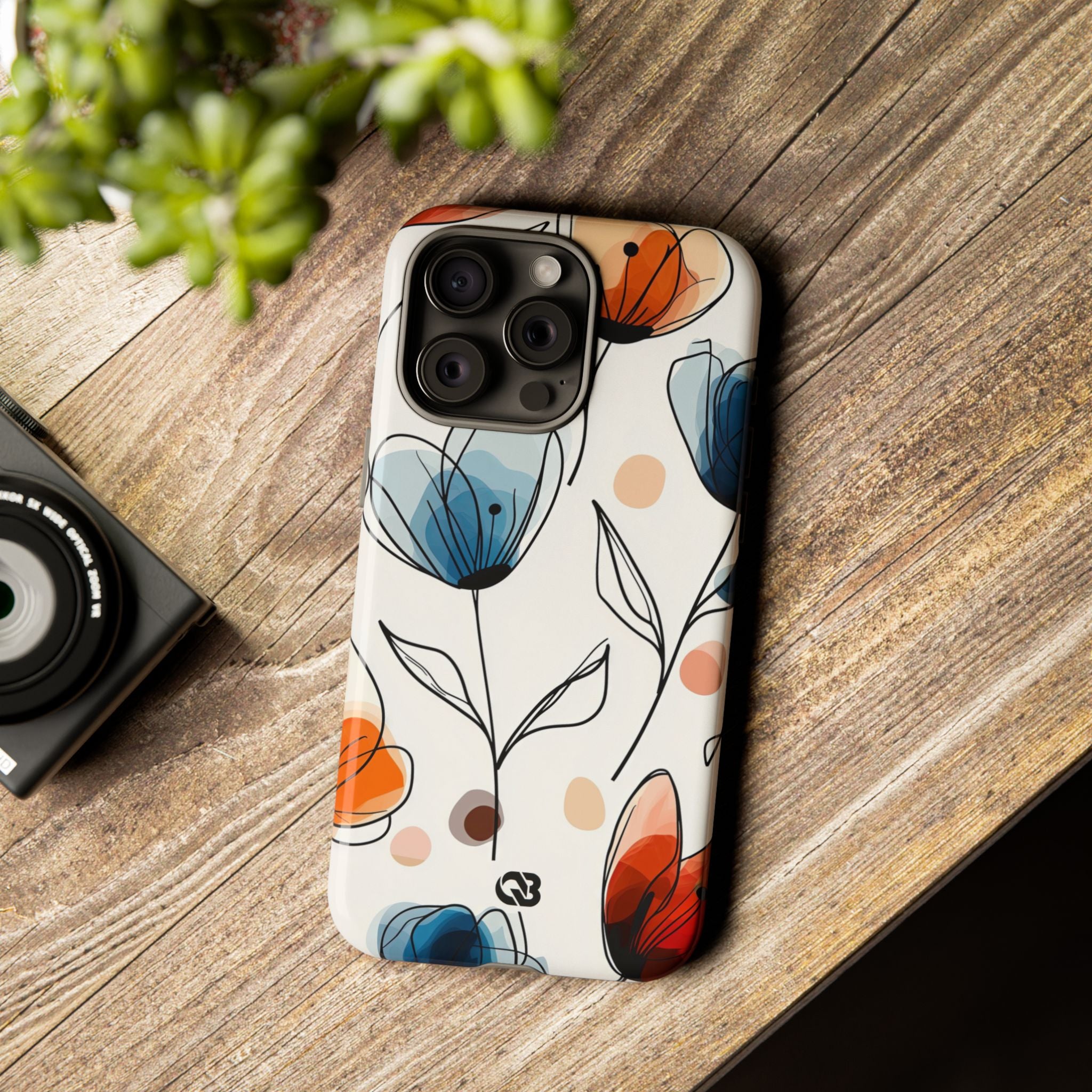 Ink Watercolor Tulips · Tough Case for iPhone