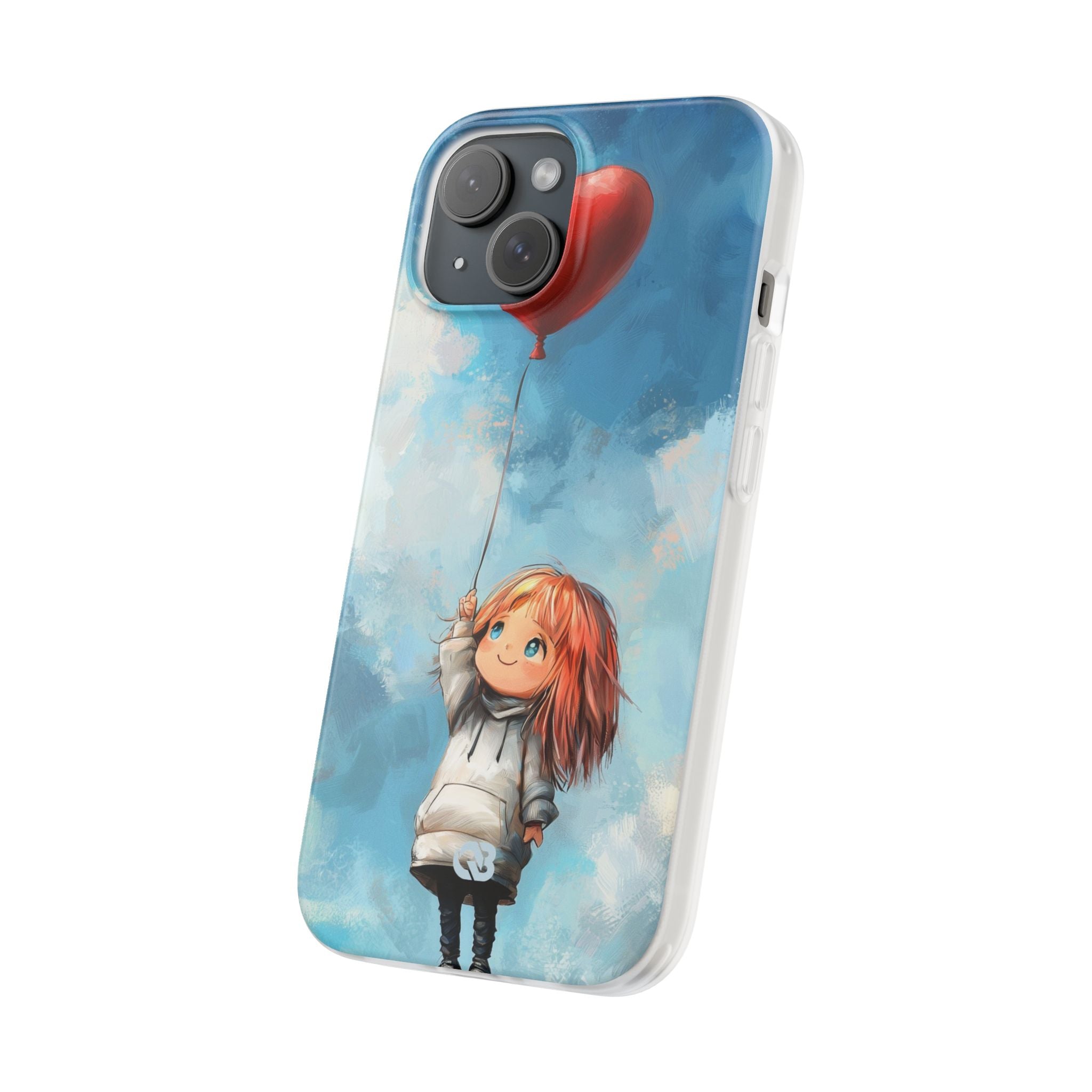 Crimson Heart Sky · Soft Coque de téléphone pour iPhone