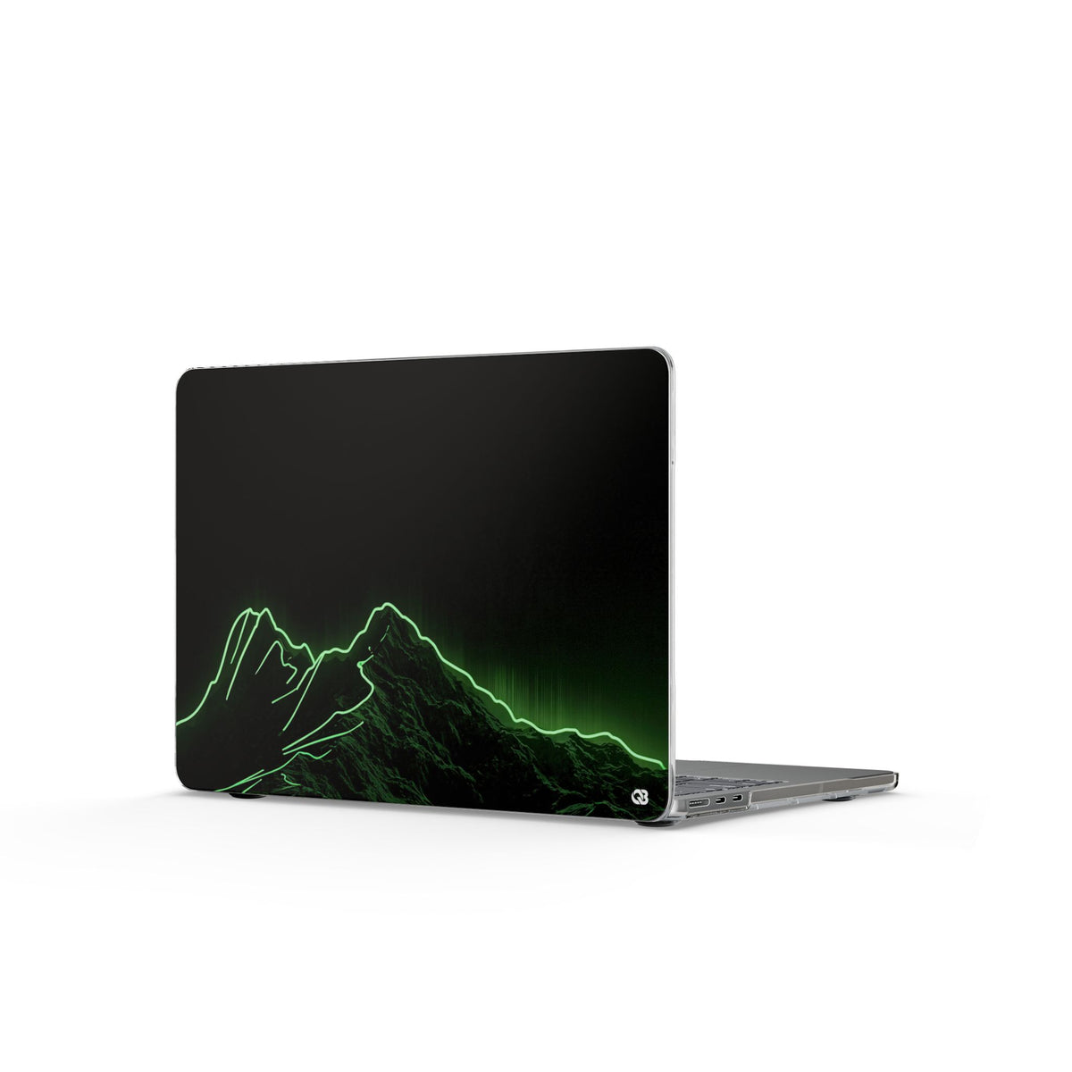 Nordic Mountain Contour · Clear Hard Case for MacBook · Black