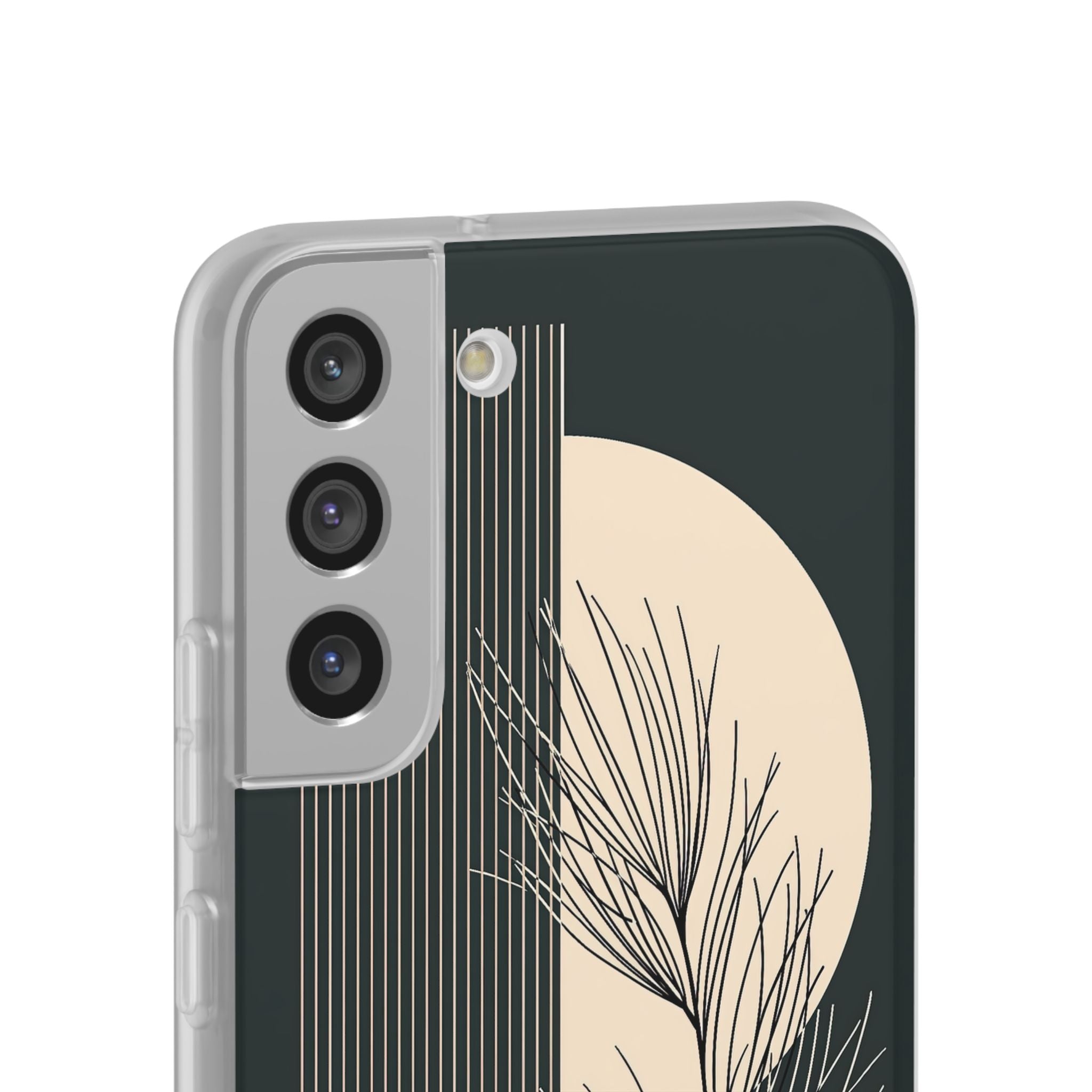Black Lite Phone Case for Samsung - Obsidian Sand Willow