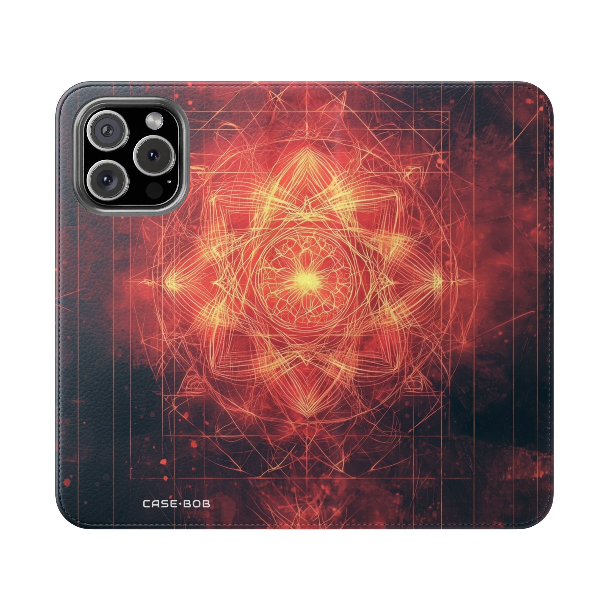 Glowing Mandala - iPhone 16 Max Case - Wallet