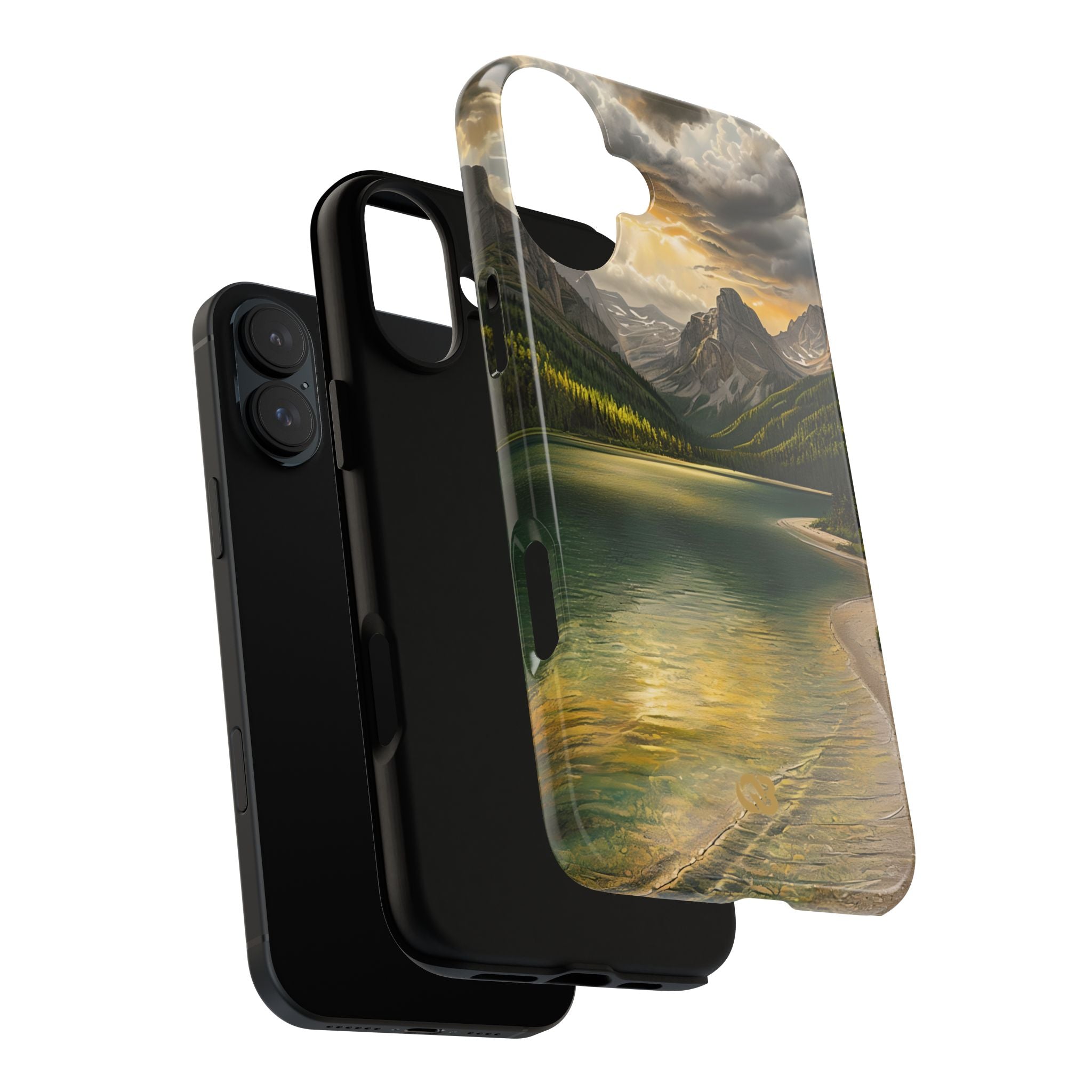 Gilded Mountain Lake · Tough Phone Case for iPhone