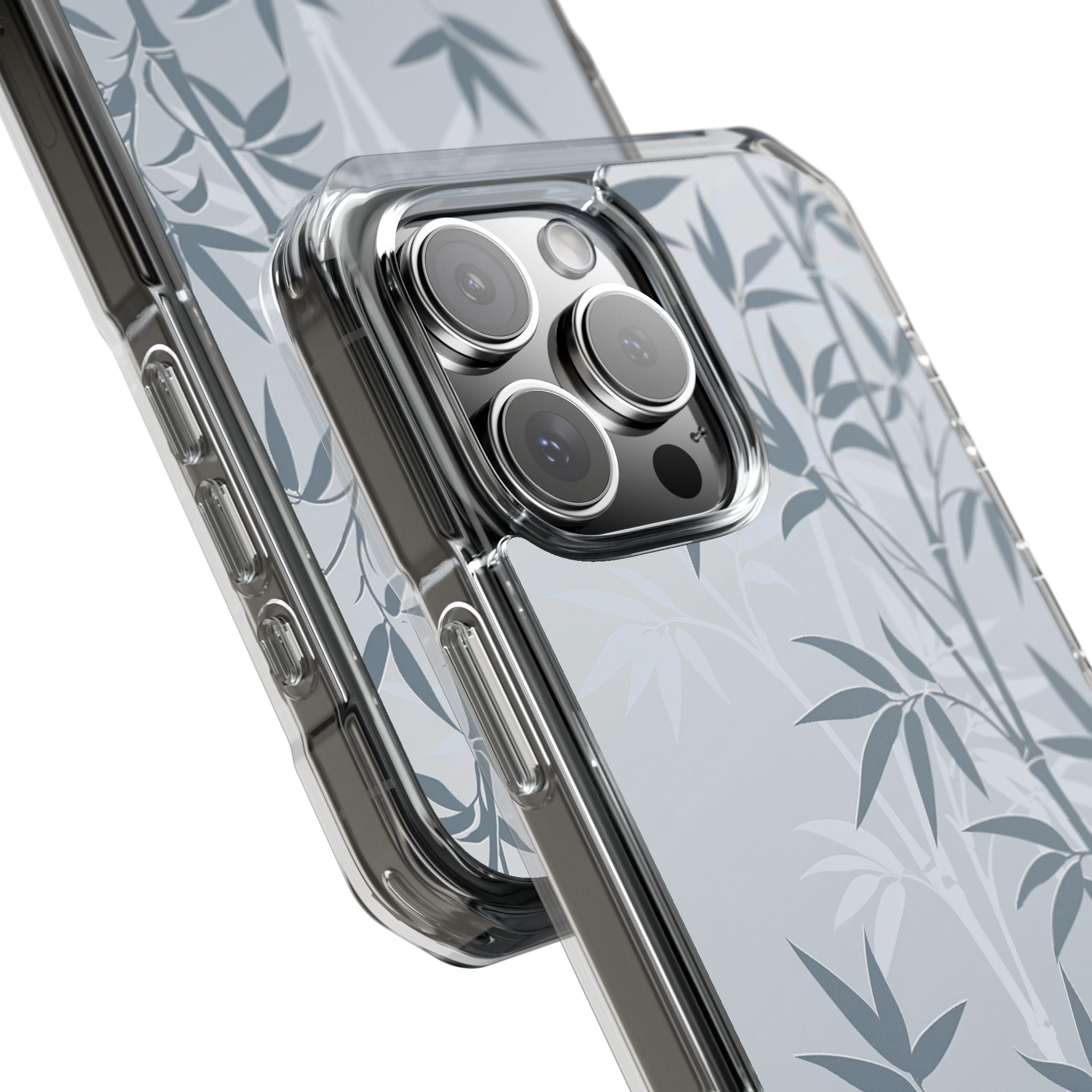 Blue Impact MagSafe Phone Case for iPhone - Slate Bamboo Shadow