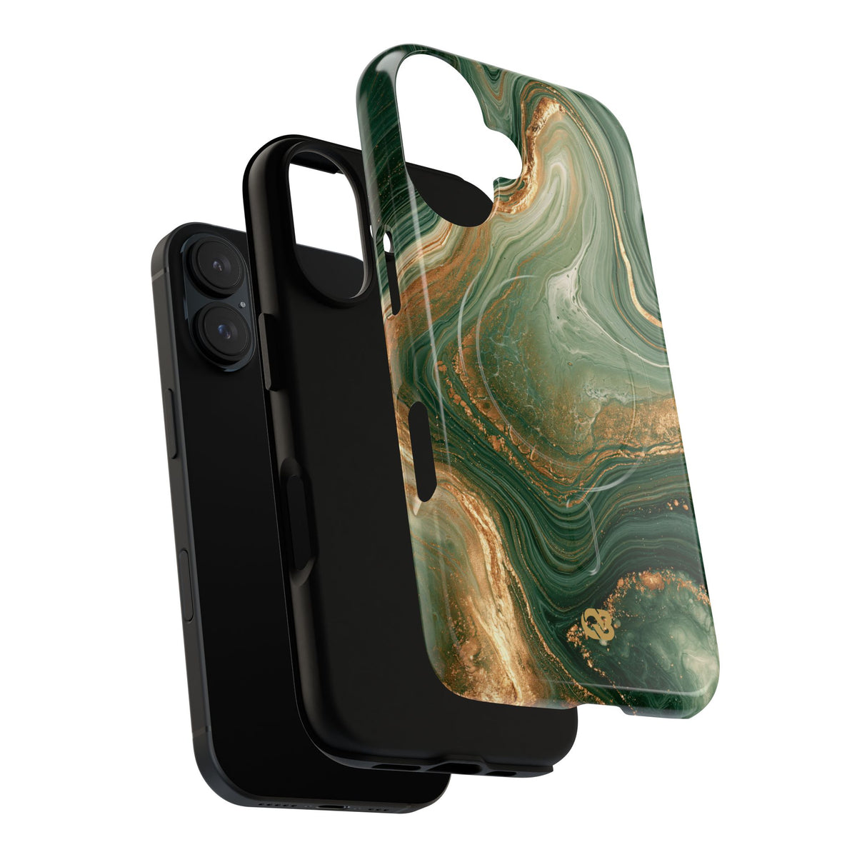 Jade Suminagashi · Tough 2.0 Magnetic Phone Case for iPhone · Green
