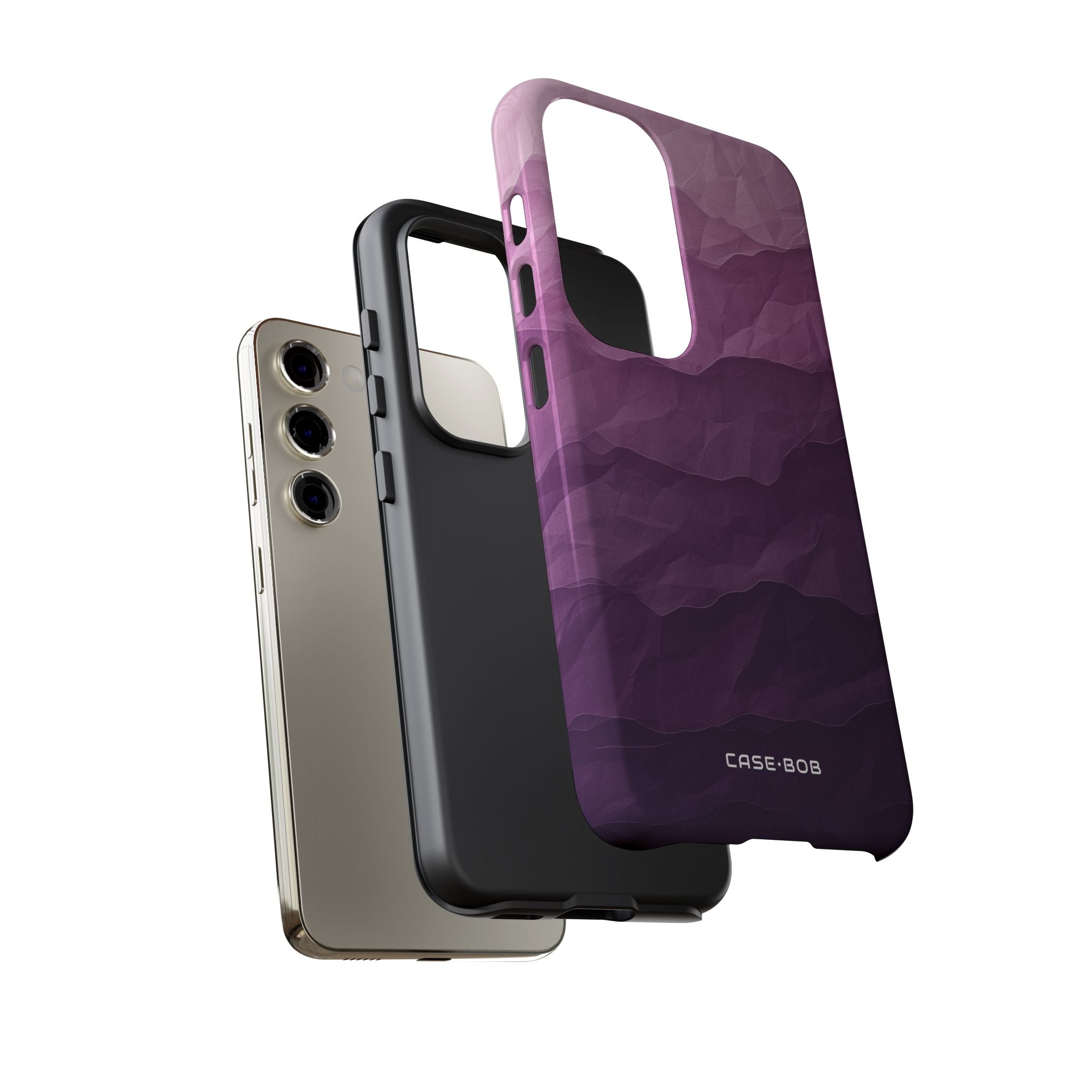 Purple Wave Layers Samsung S23 Case - Tough