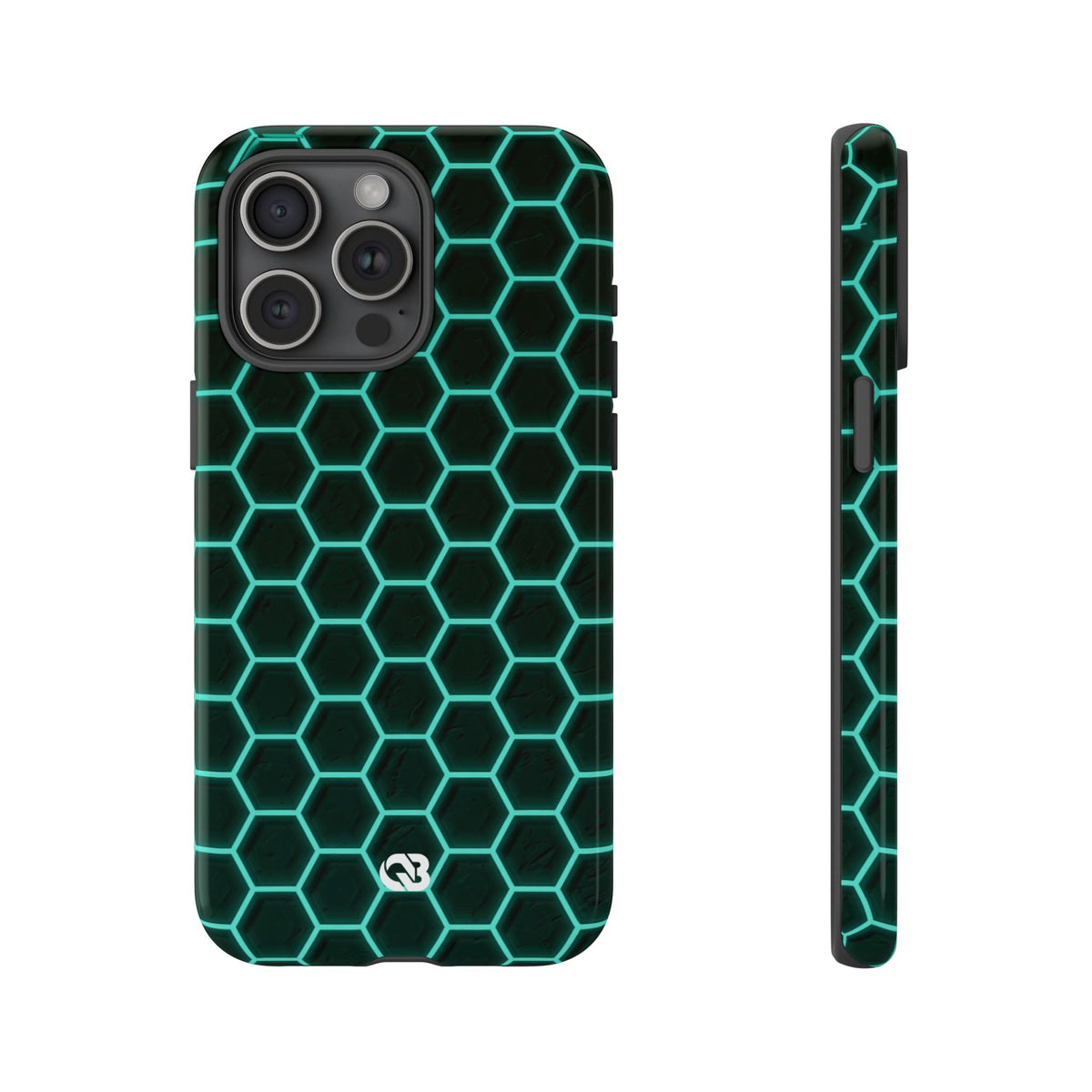 Neon Hex Spectrum · Tough Phone Case for iPhone · Teal