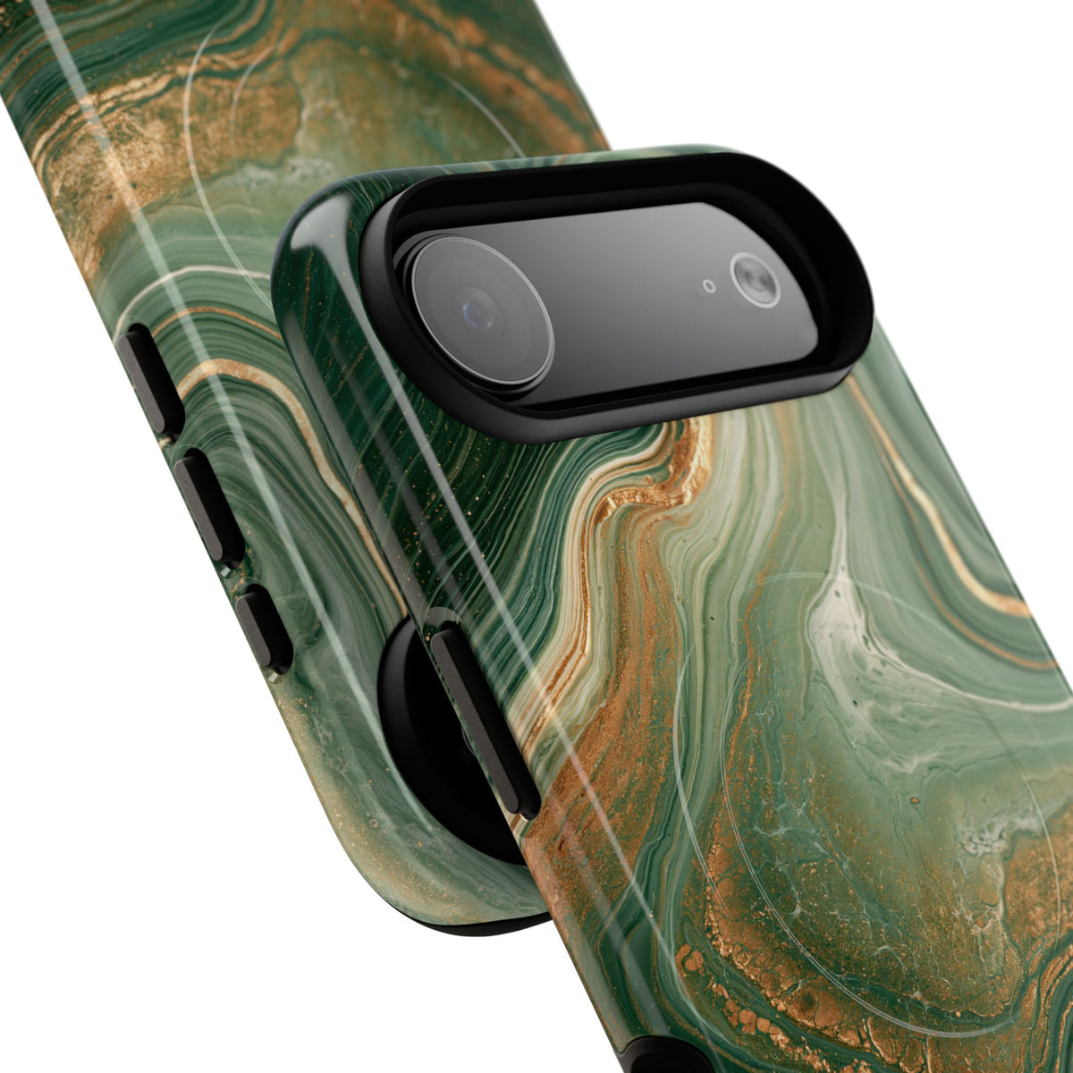 Jade Suminagashi · Tough 2.0 Magnetic Phone Case for iPhone · Green