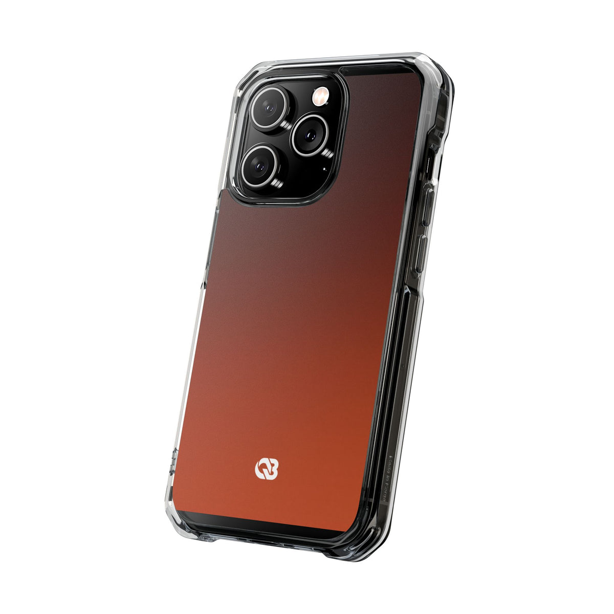 Burnt Amber Spectrum · Clear Impact Magnetic Phone Case for iPhone · Orange