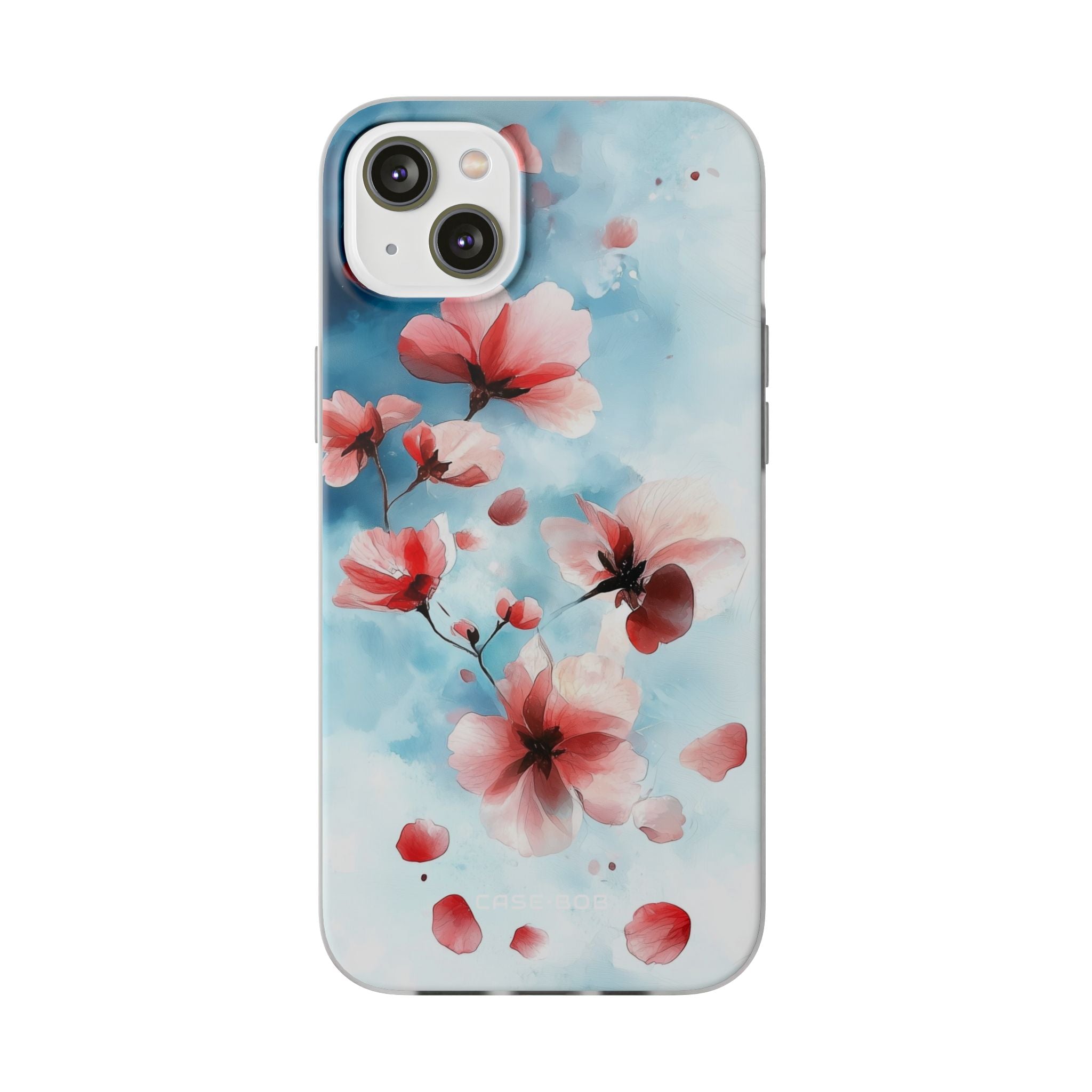 Roze Bloesem Drift iPhone 14 Plus Case - Soft