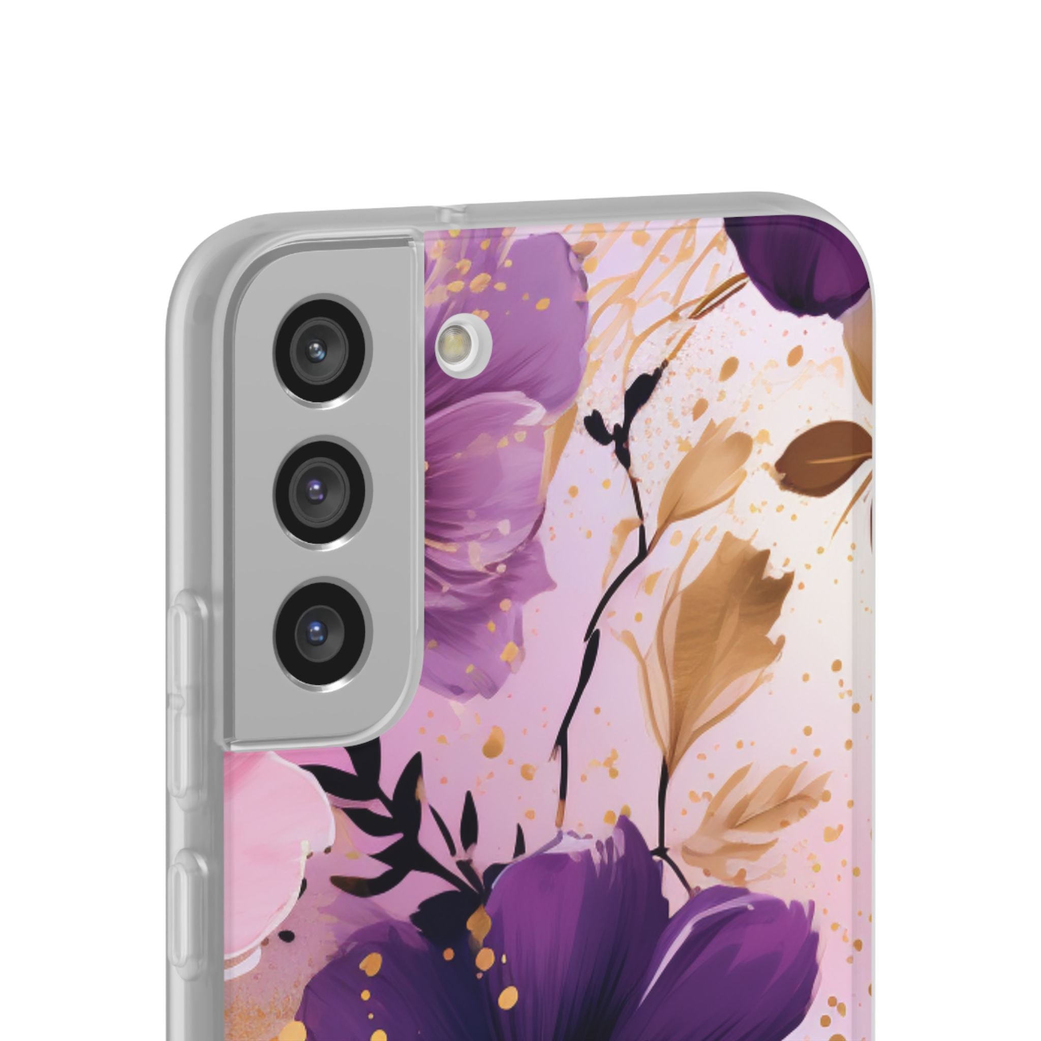 Gilded Violet Bloom · Soft Phone Case for Samsung