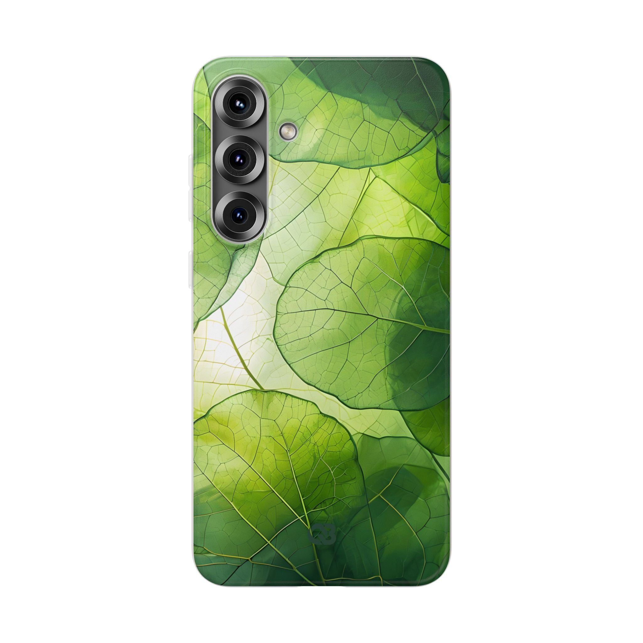 Emerald Leaf Veins · Soft Phone Case for Samsung