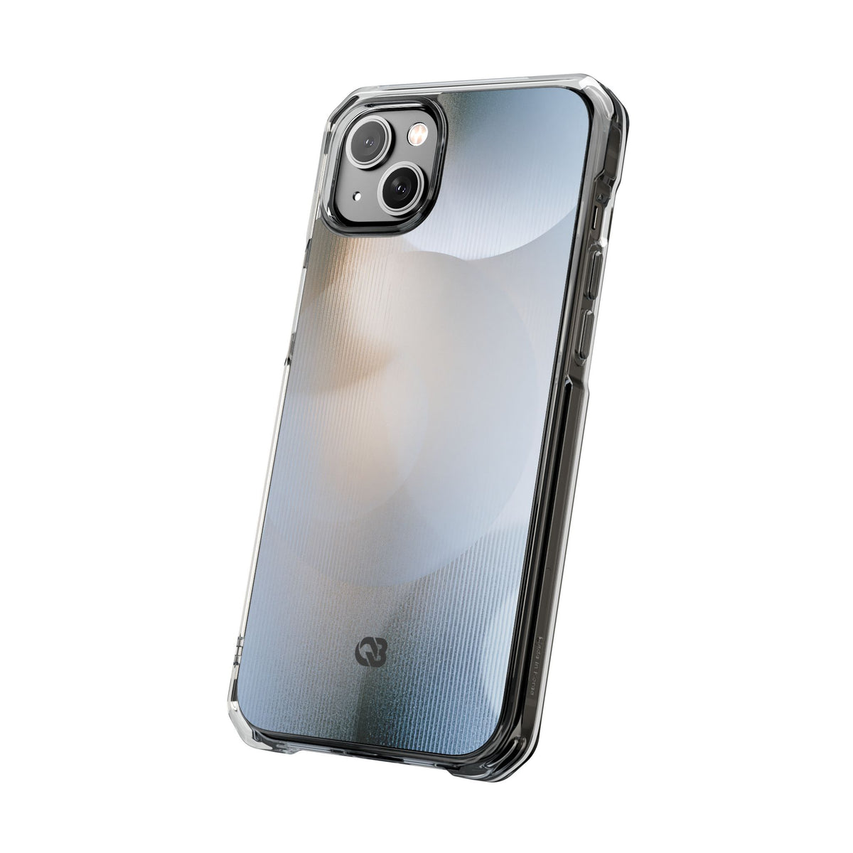 Optical Halo · Clear Impact Magnetic Phone Case for iPhone · Grey