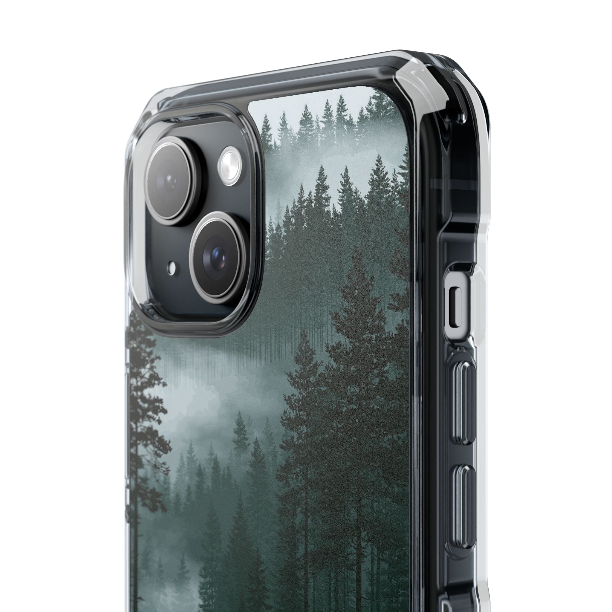 Green Impact MagSafe Phone Case for iPhone - Misty Evergreen Mirror