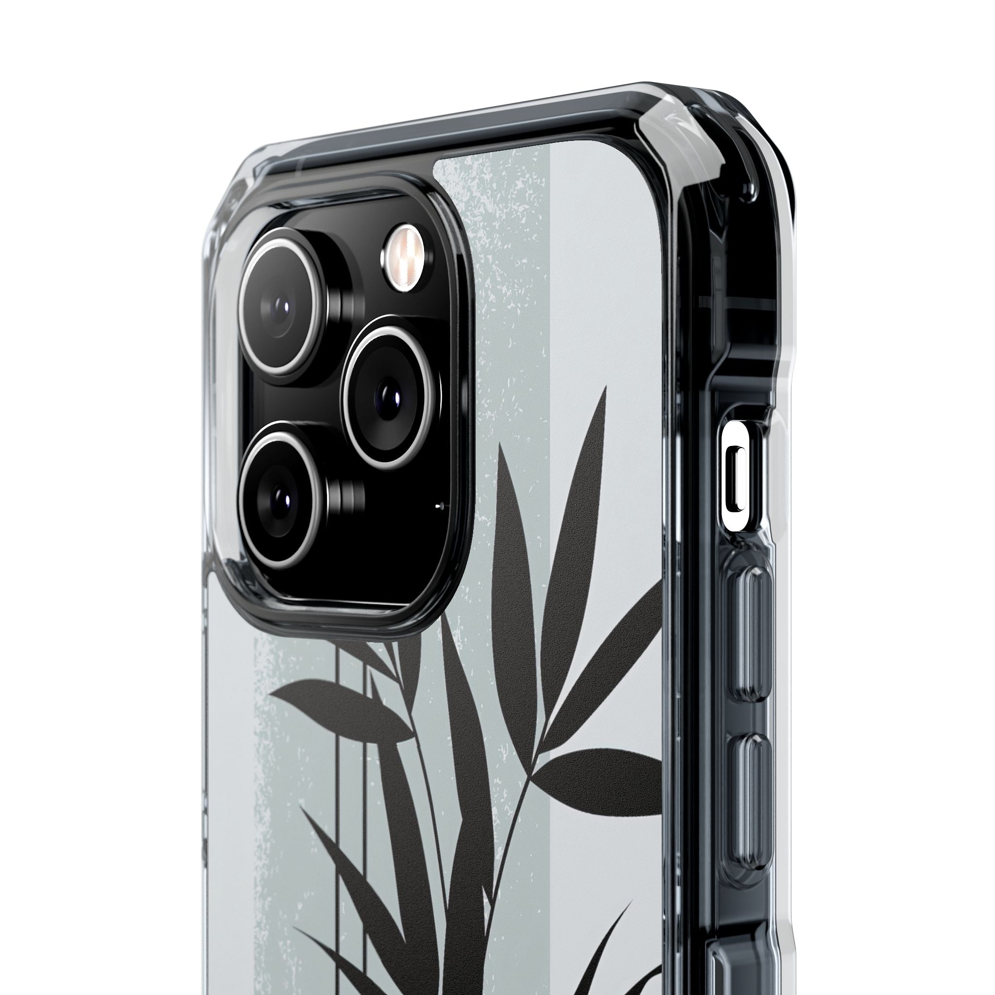 Grey Impact MagSafe Phone Case for iPhone - Sage Bamboo Noir