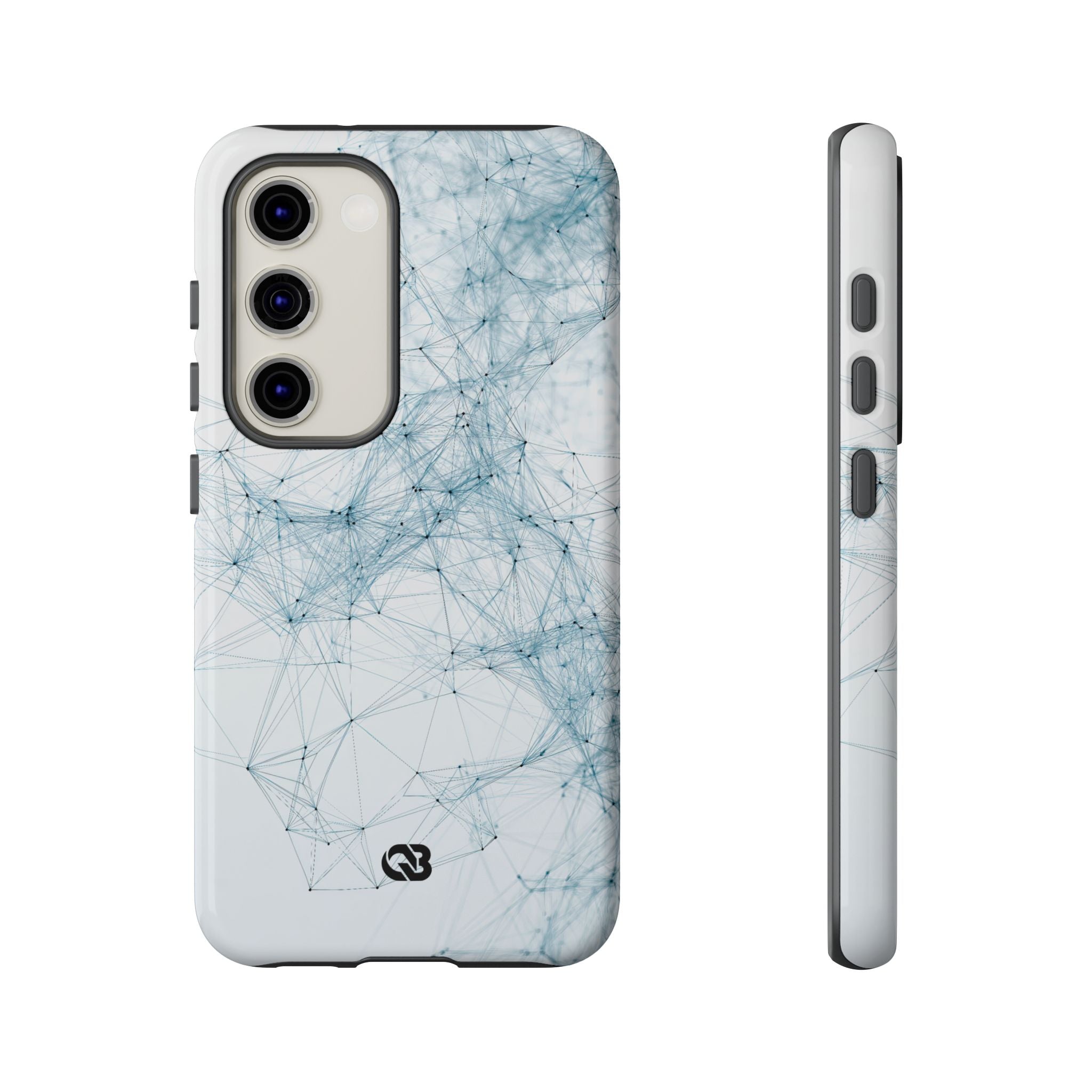 Blue Tough Phone Case for Samsung - Glacial Neural Web