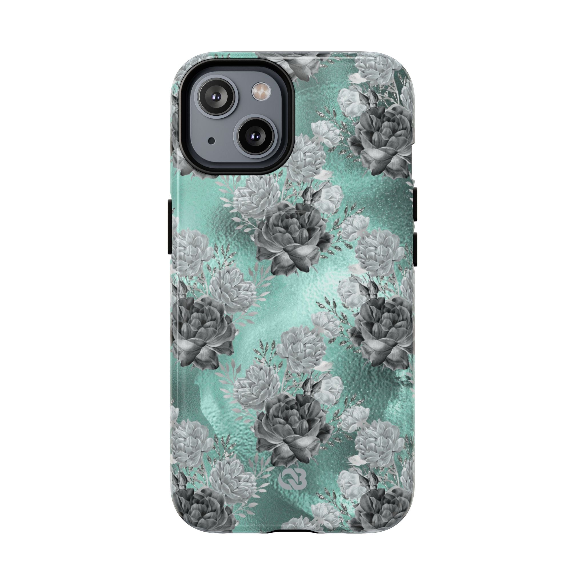 Frost Mint Floral · Tough+ Magsafe
