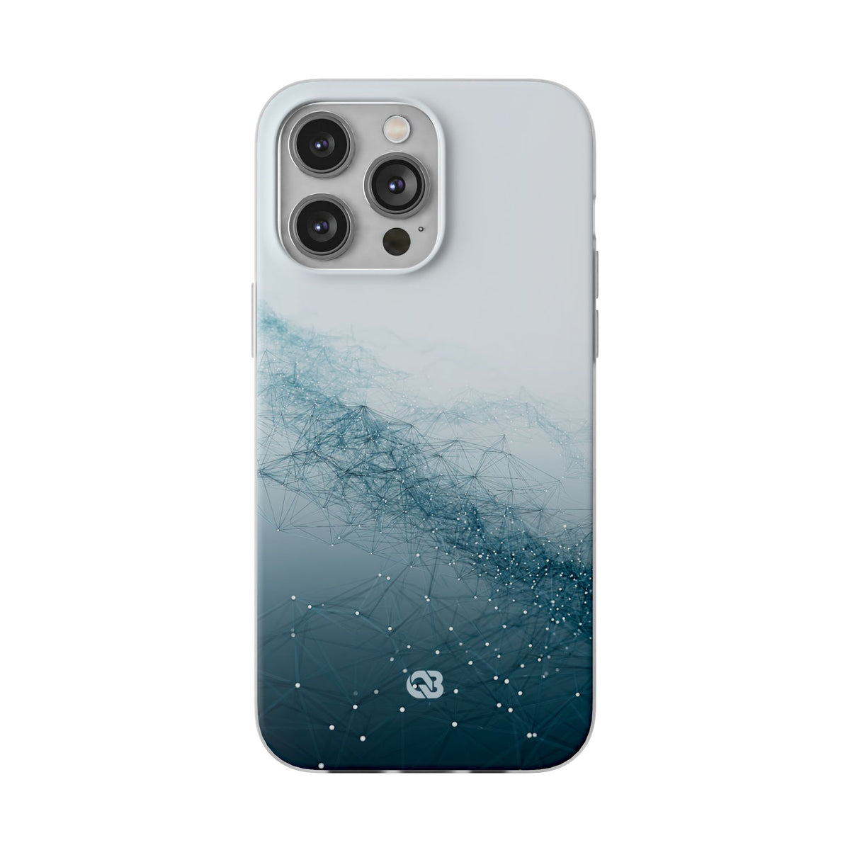 Teal Lite Phone Case for iPhone - Cyan Vector Lattice