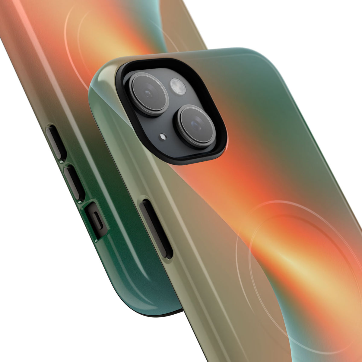 Radiant Contour · Tough 2.0 Magnetic Phone Case for iPhone · Orange