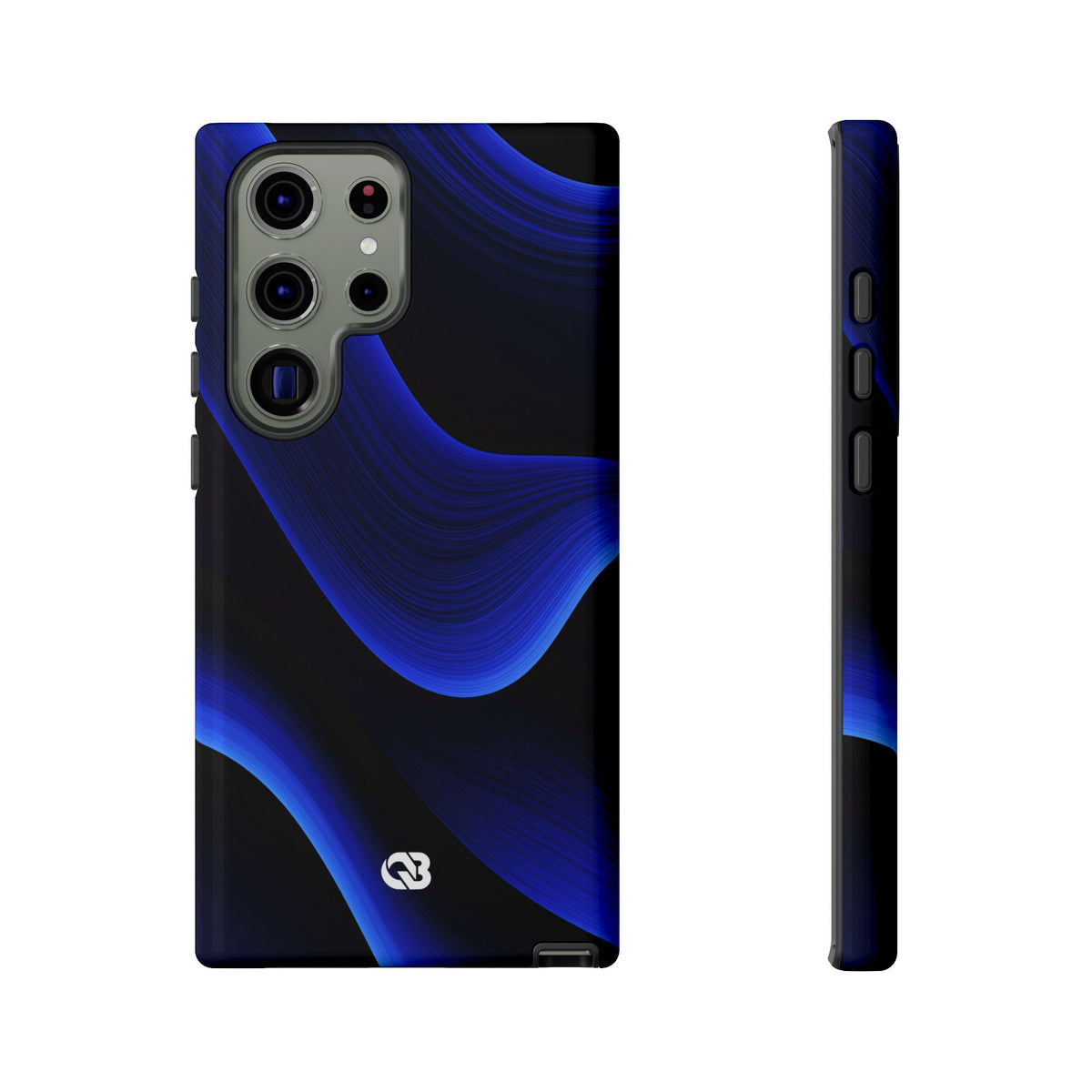 Blue Tough Phone Case for Samsung - Electric Cobalt Flow