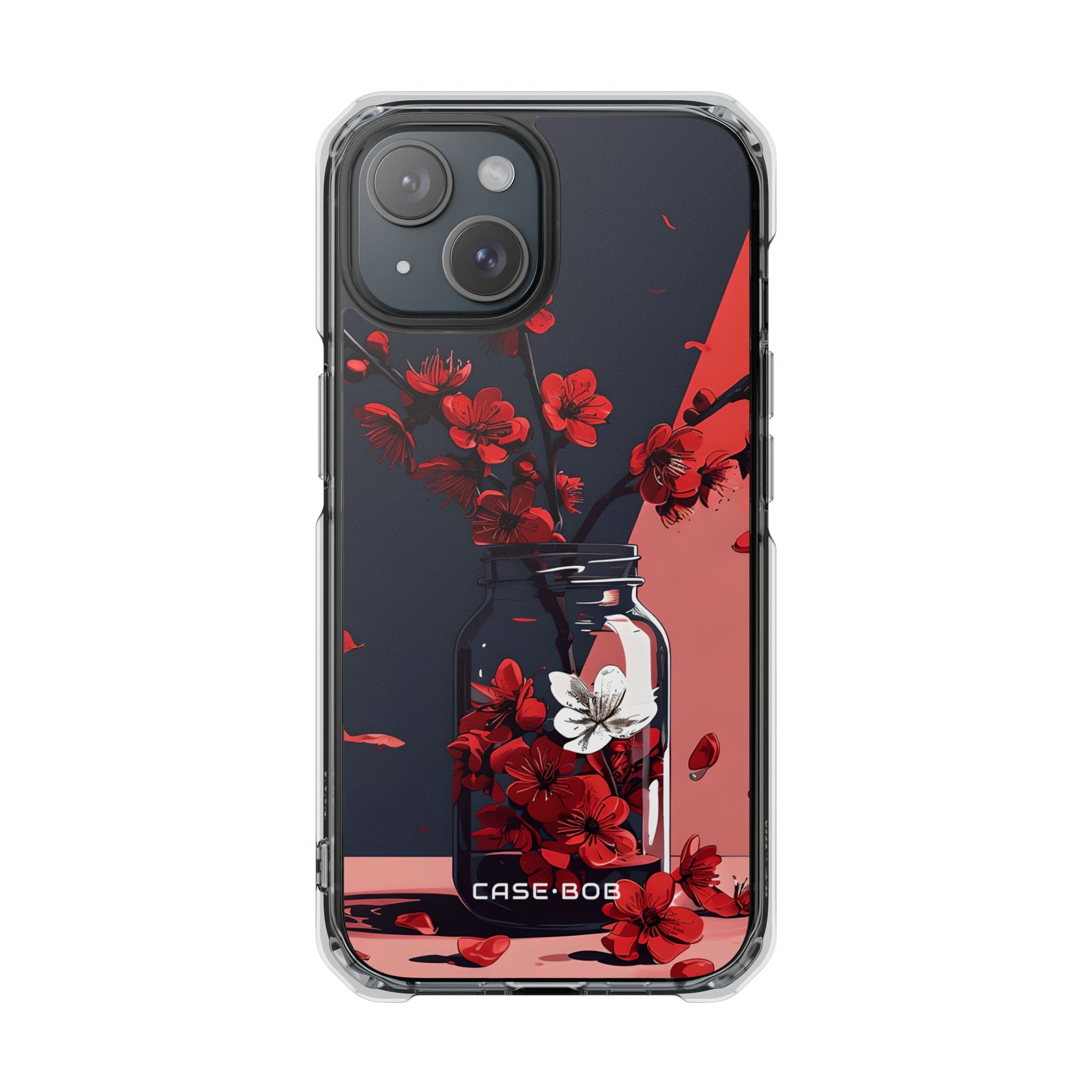 Cherry Blossom Contrast iPhone 15 Case - Impact
