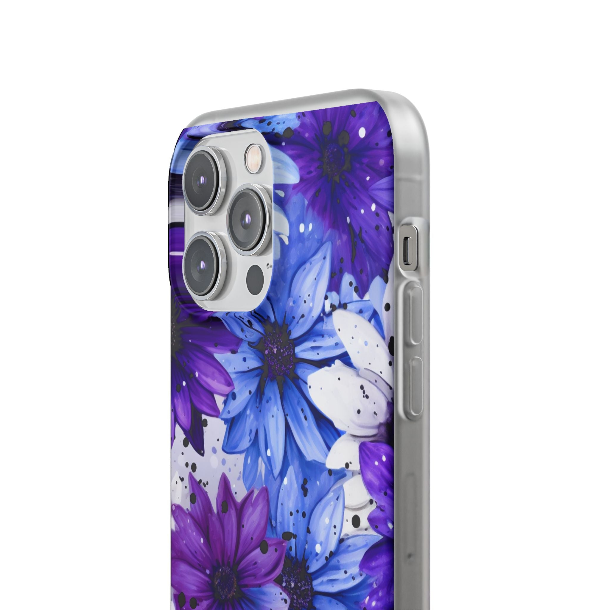 Ink Splatter Blooms · Soft Coque de téléphone pour iPhone