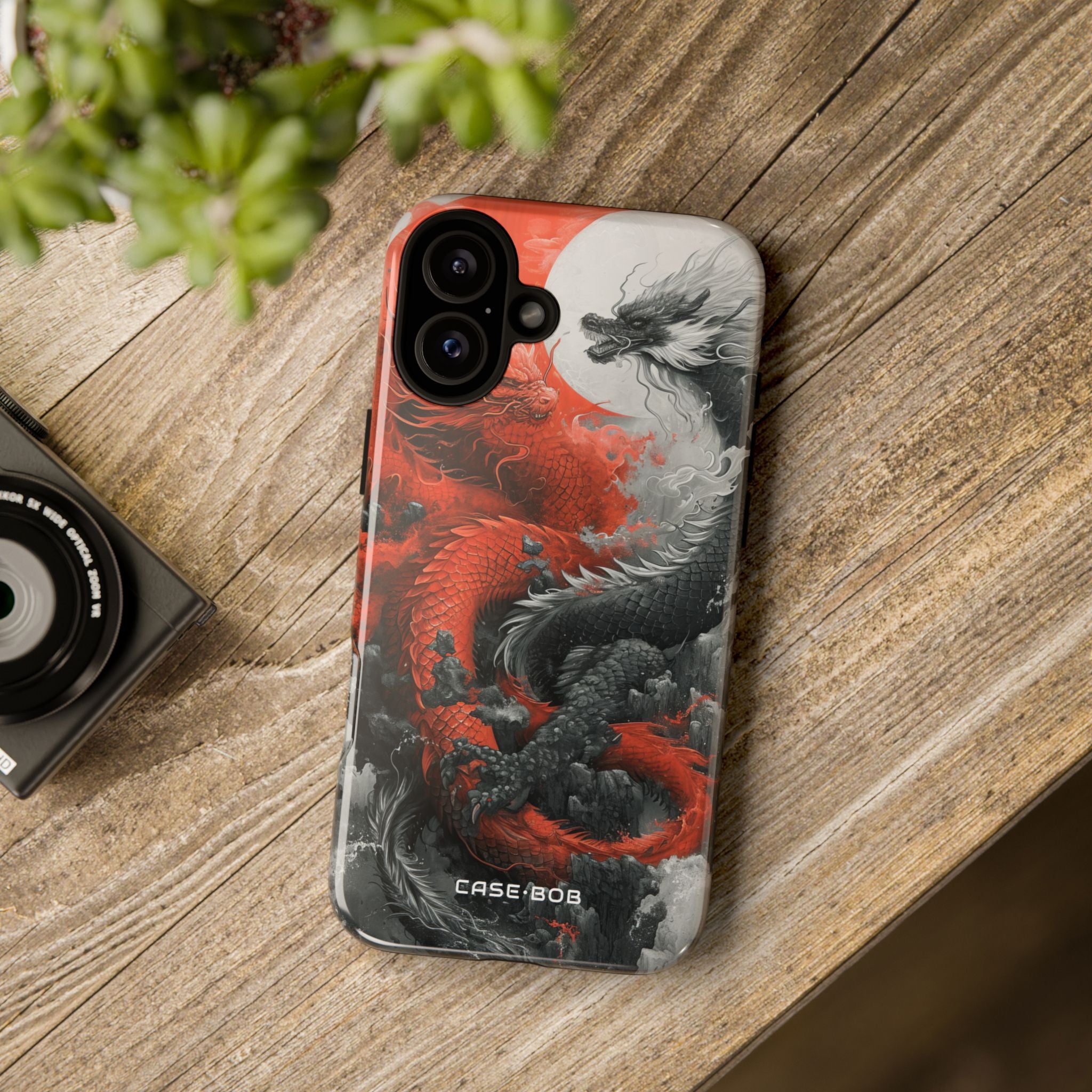 Dragon Coil Crimson iPhone 16 Plus Case - Tough