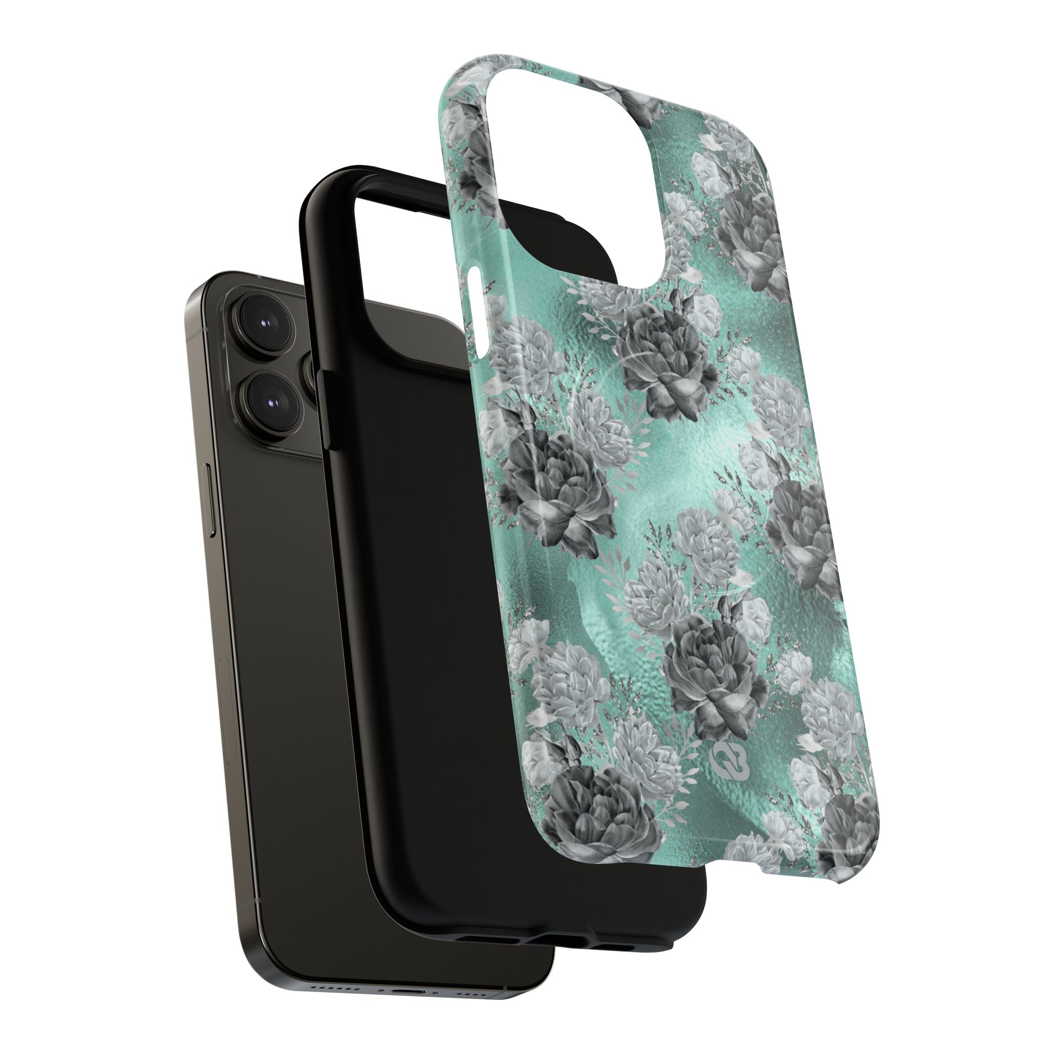 Frost Mint Floral · Tough+ Magsafe
