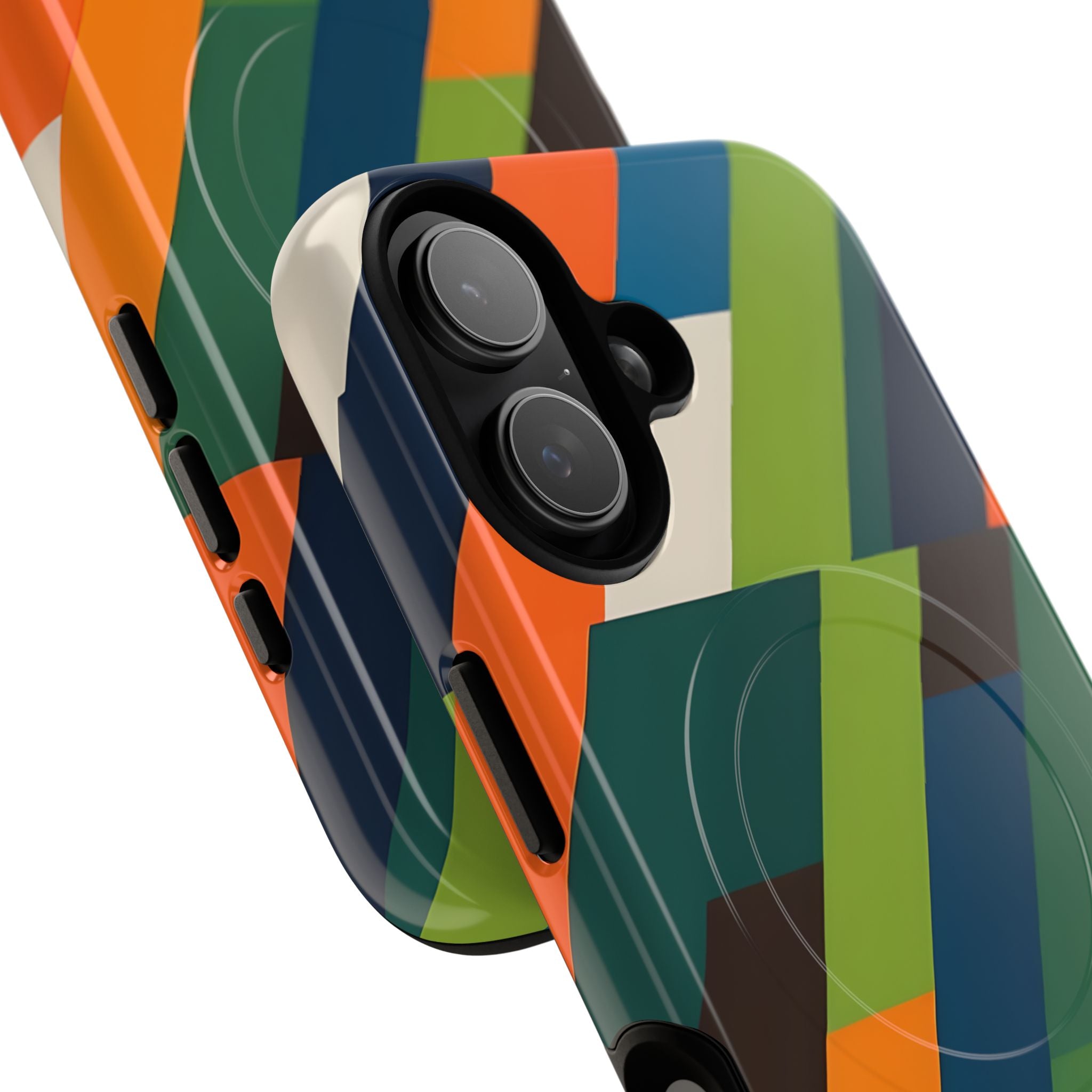 Angled Retro Mosaic · Tough+ Phone Case for iPhone · Magsafe