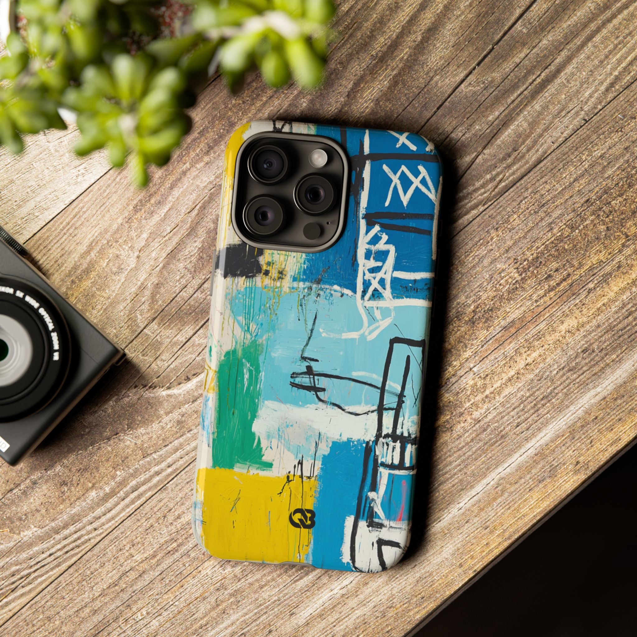 Azure Urban Scribble · Tough Phone Case for iPhone
