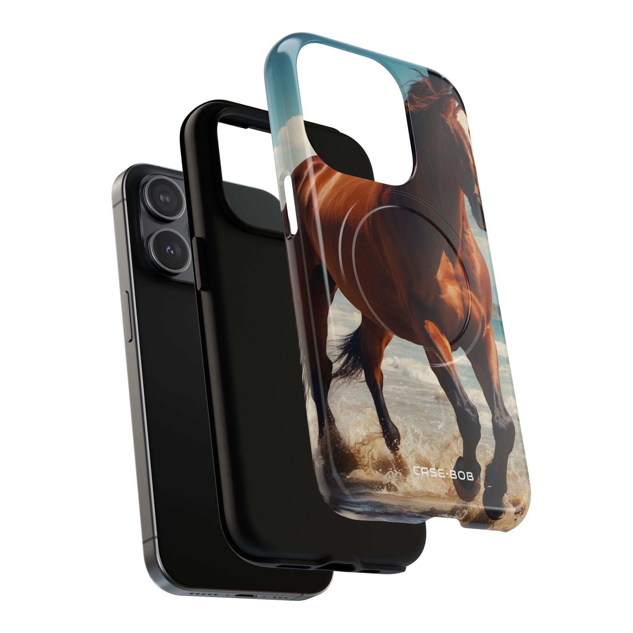 Blazing Horse iPhone 15 Pro Cover - Tough+