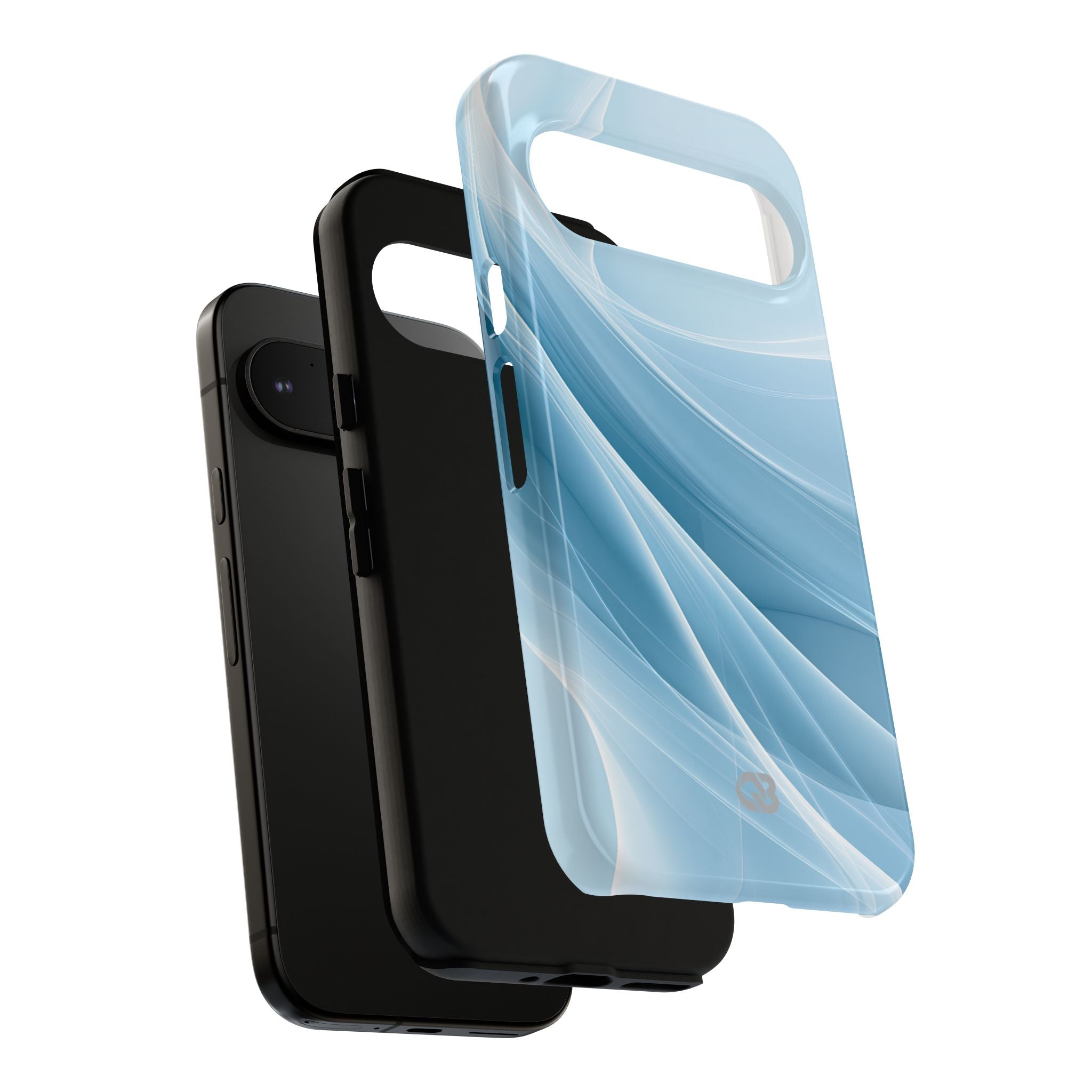 Blue Tough Phone Case for Google Pixel - Arctic Silk Drift