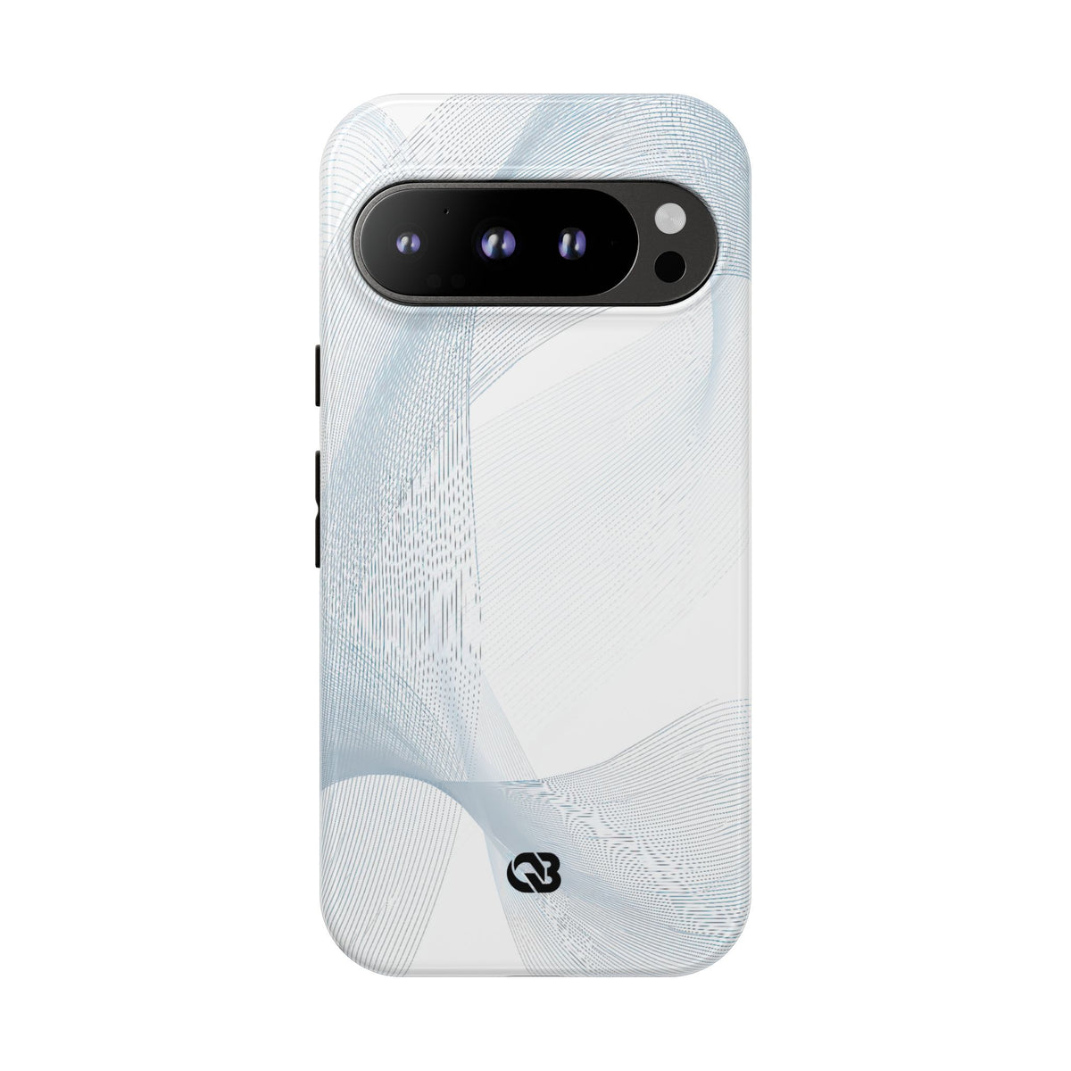 Glacial Contour Waves · Tough Phone Case for Pixel · White