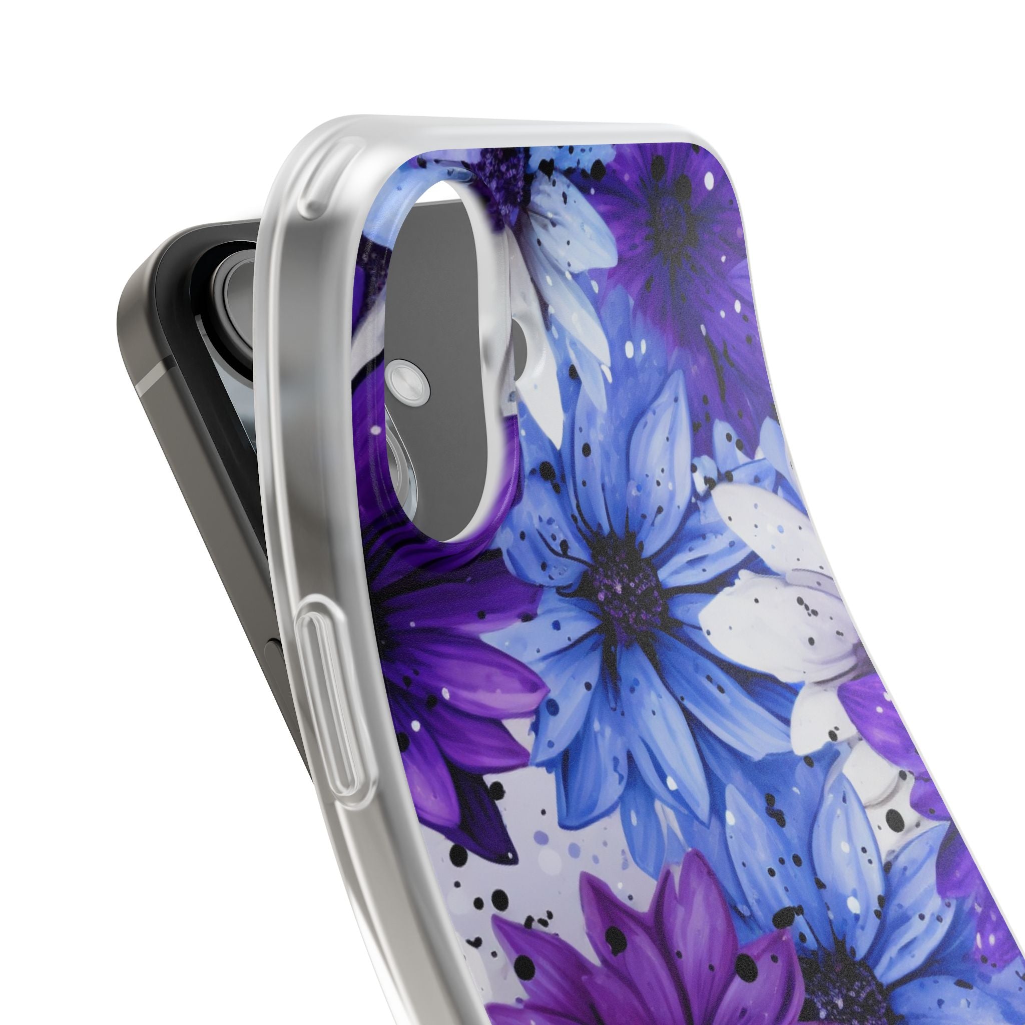 Ink Splatter Blooms · Soft Coque de téléphone pour iPhone