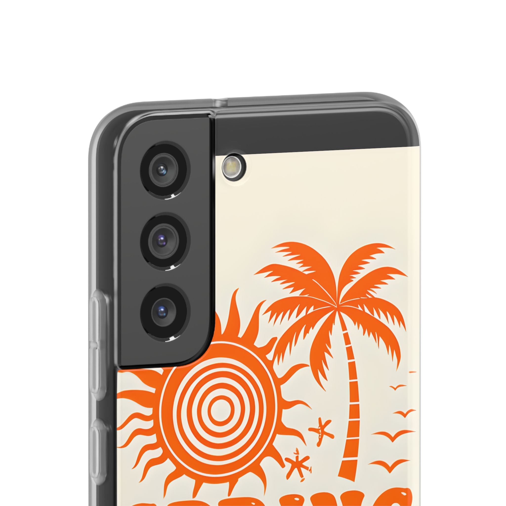 Retro Orange Tide · Soft Handyhülle für Samsung