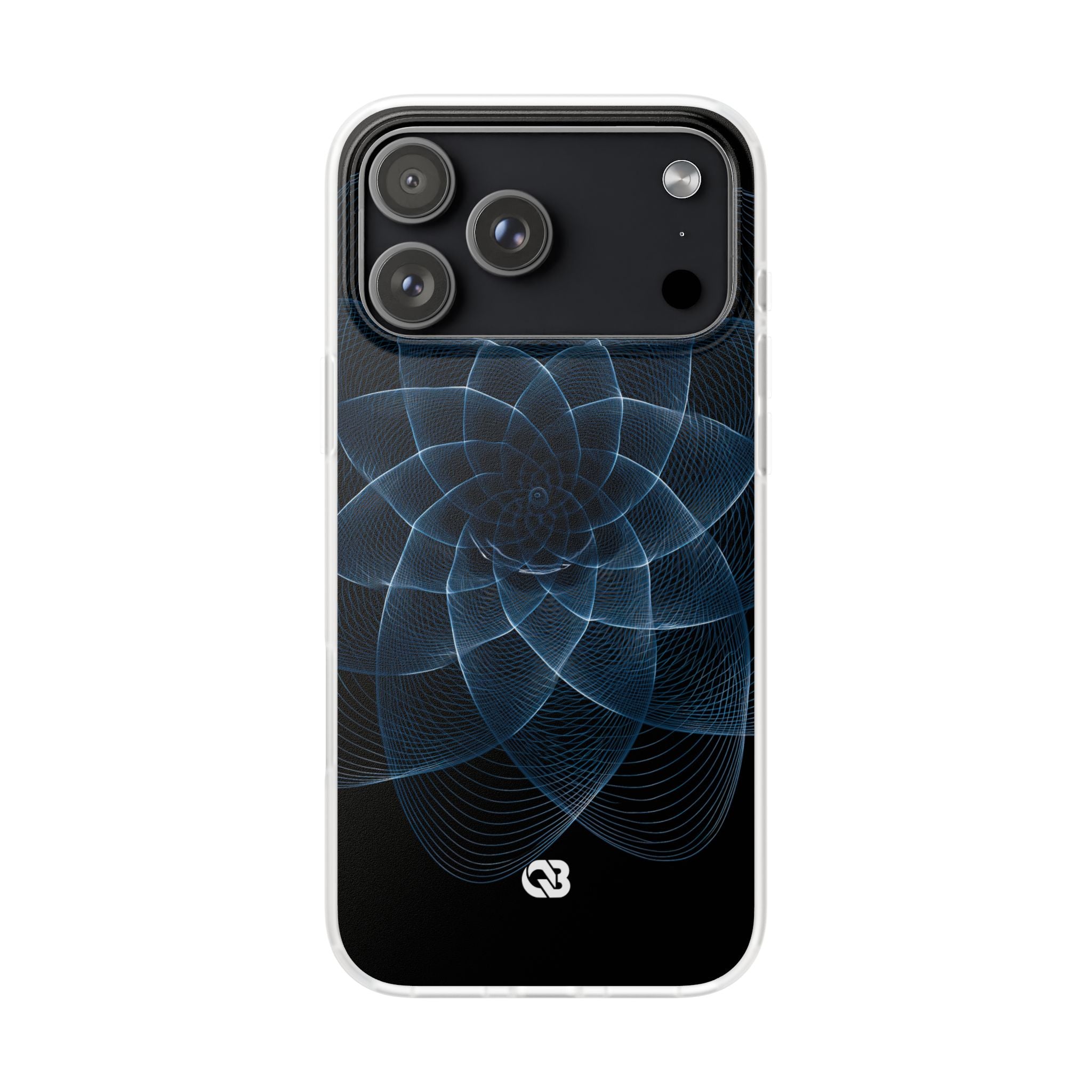 Blue Lite Phone Case for iPhone - Cobalt Geometric Bloom
