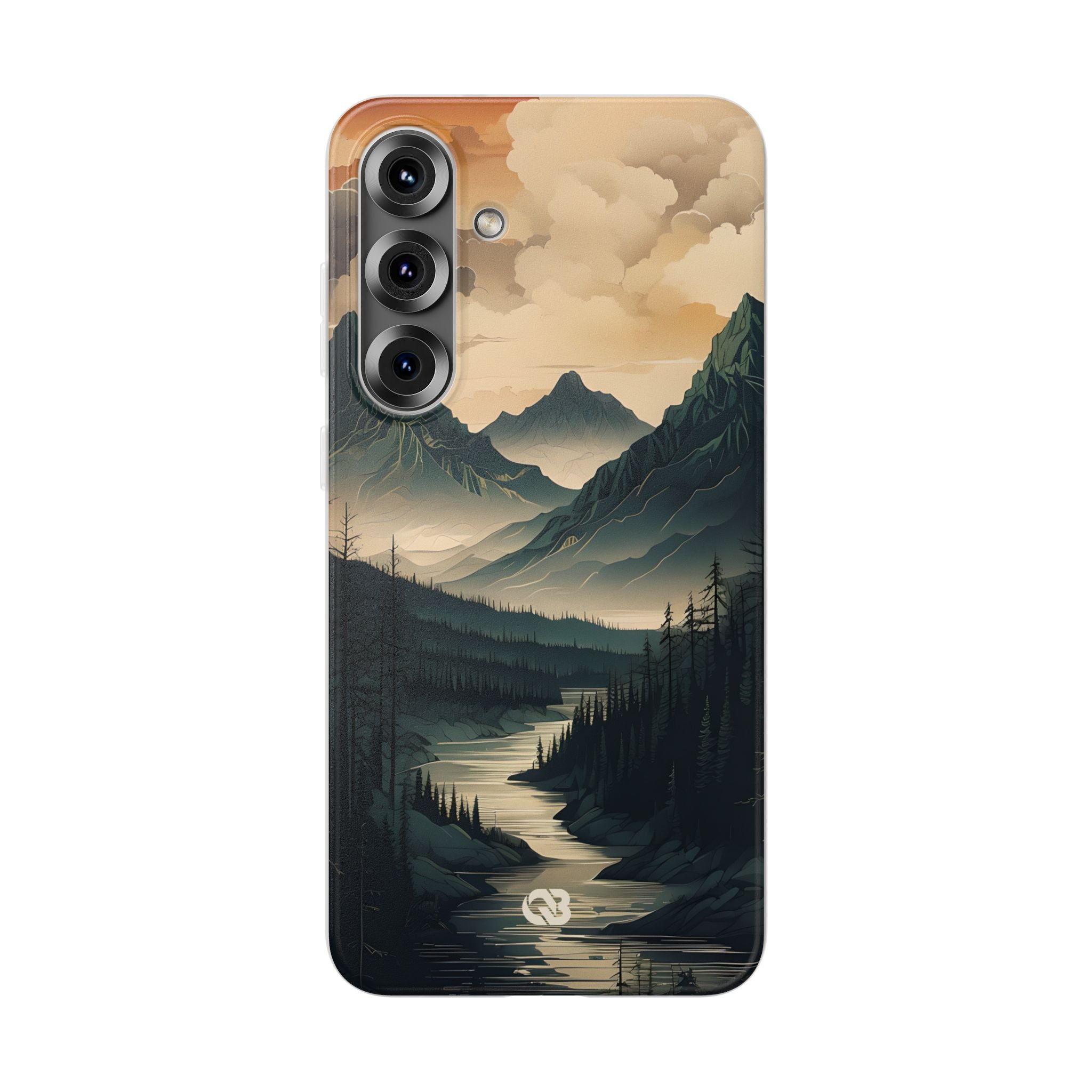 Summit River Dusk · Soft Phone Case for Samsung