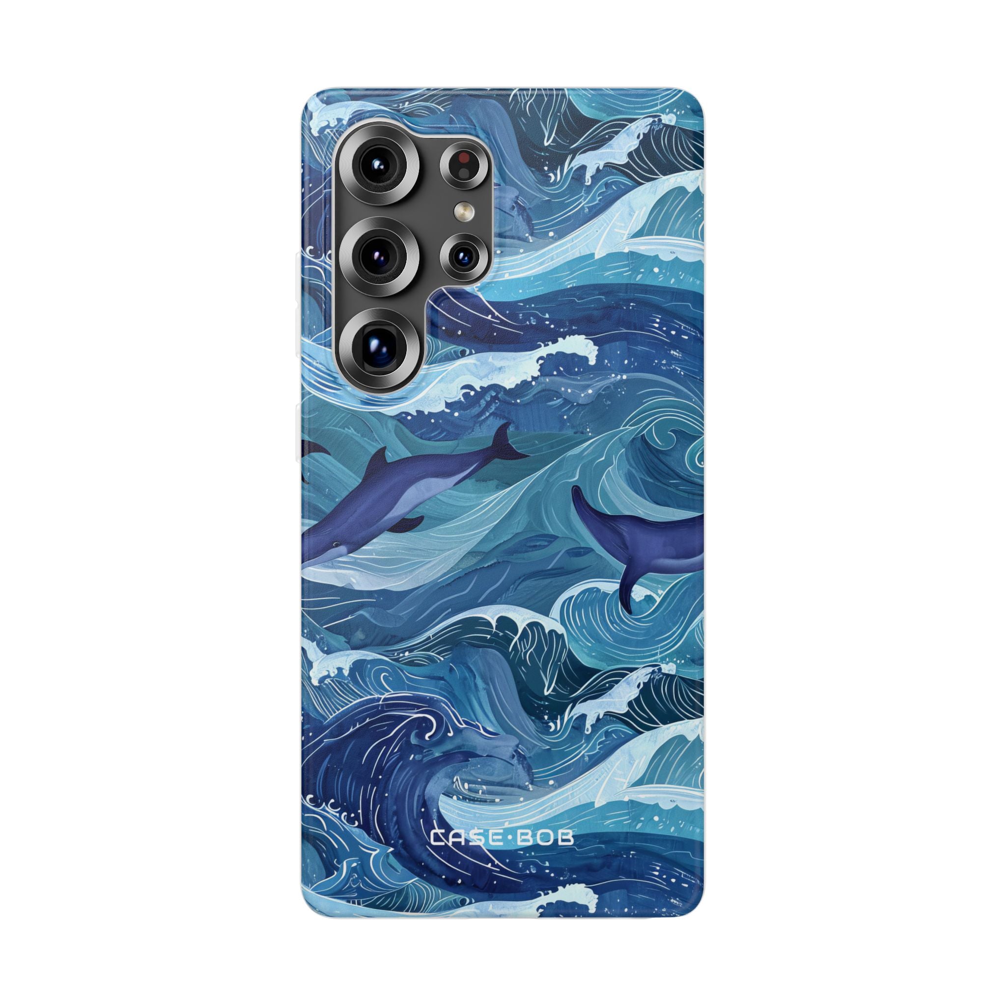 Dolphin Waves Samsung S25 Ultra Cover - Soft