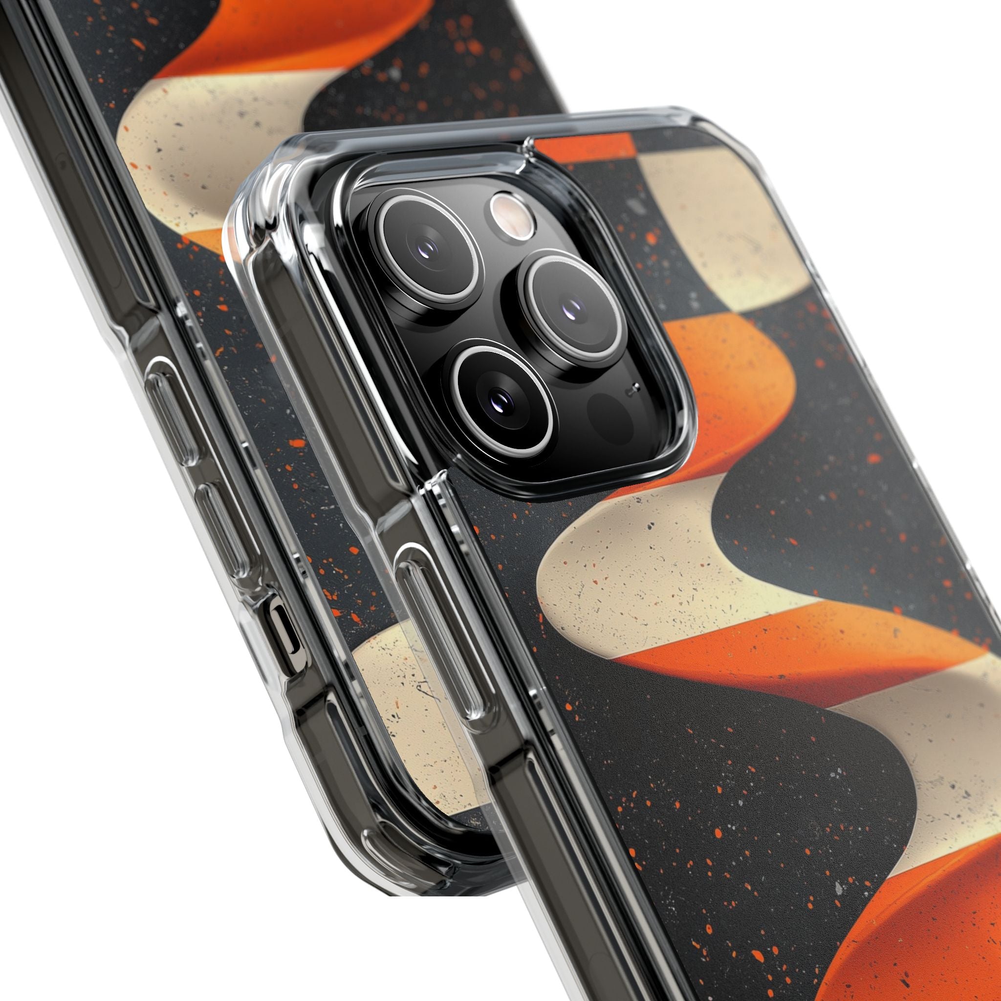 Orange Grit Twist · Impact Handyhülle für iPhone · Magsafe