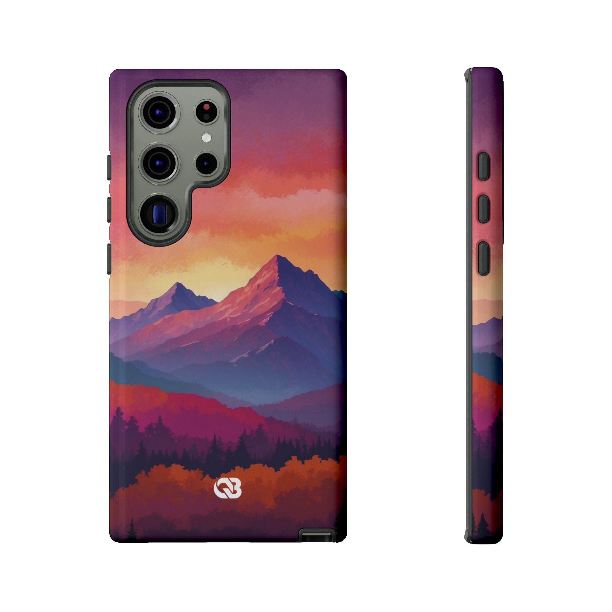 Crimson Mountain Dusk · Tough Handyhülle für Samsung