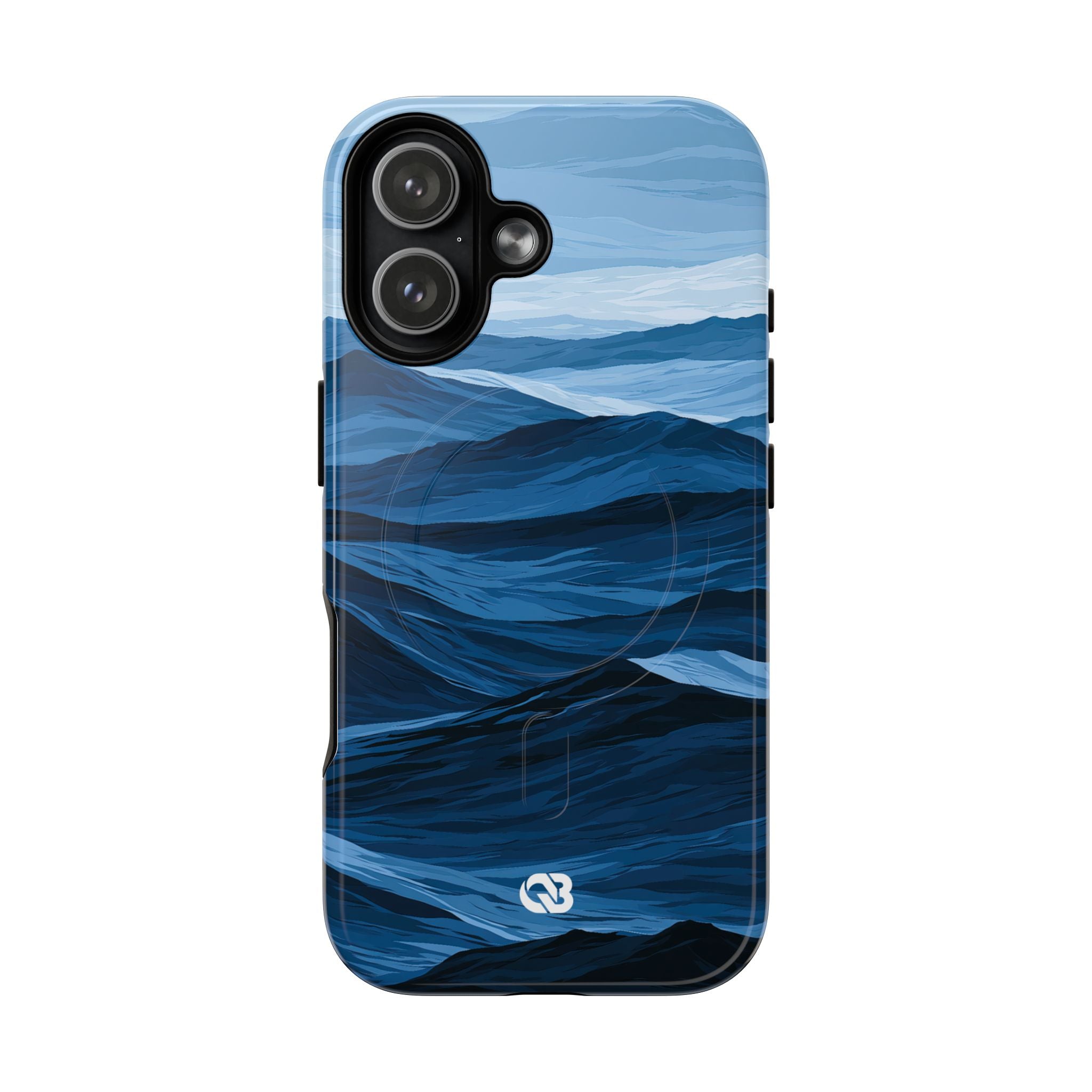 Blue Tough 2.0 Magsafe Phone Case for iPhone - Cobalt Ridge Tides