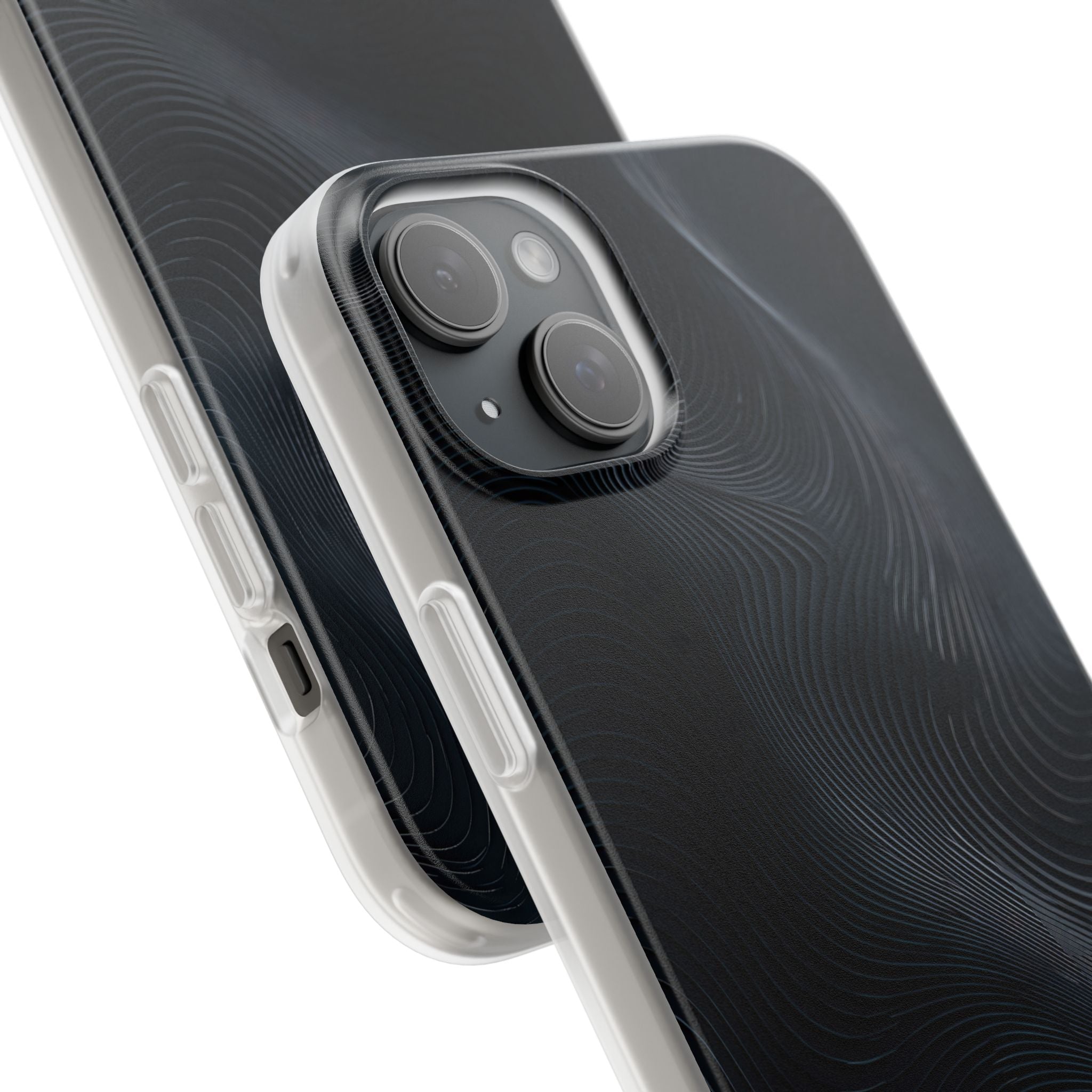Black Lite Phone Case for iPhone - Obsidian Ridge Flux