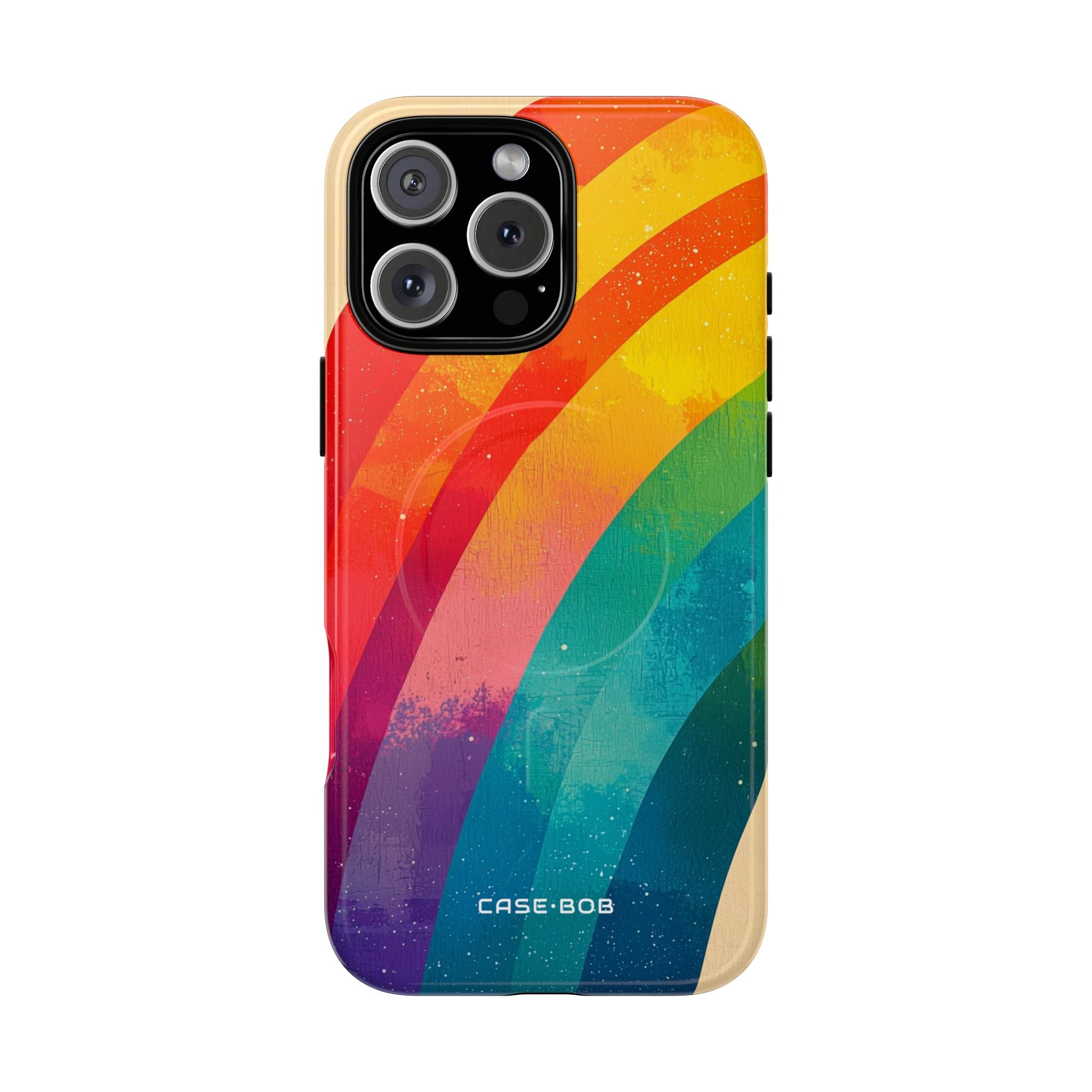Texturiertes Rainbow Arc iPhone 16 Pro Max Case - Tough+